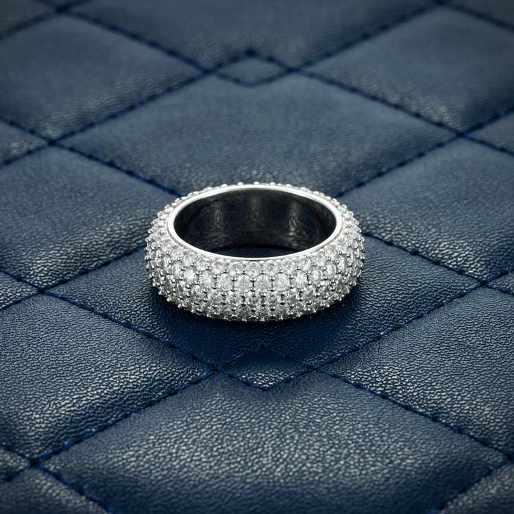 Moissanite 5-Row Band Ring 14K Gold、mySite、hinf8tx79