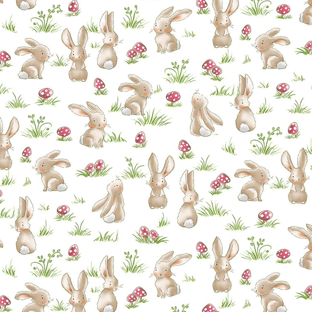 RETIRED - Fabric - Camp Cricket Collection - Curious Bunnies - 1/4 yard、mySite、g9winljtr
