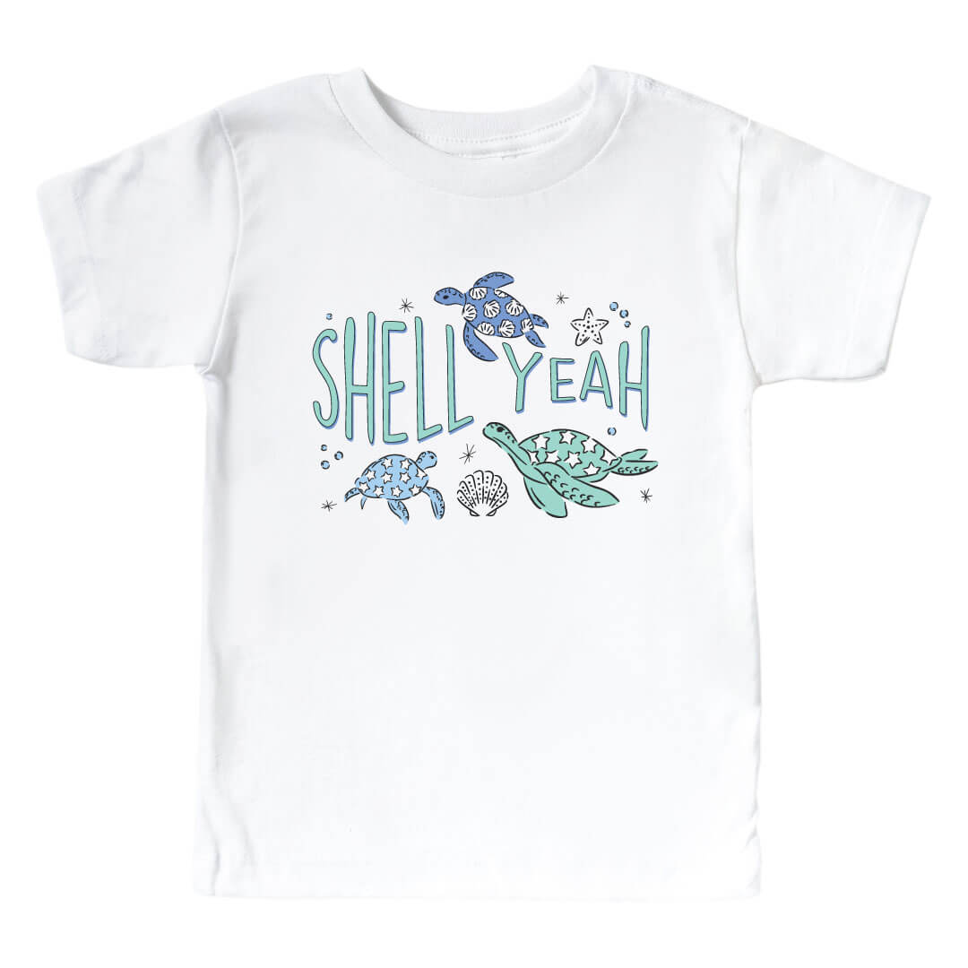  Shell Yeah Kids Graphic Tee | White、mySite、layawaytickets