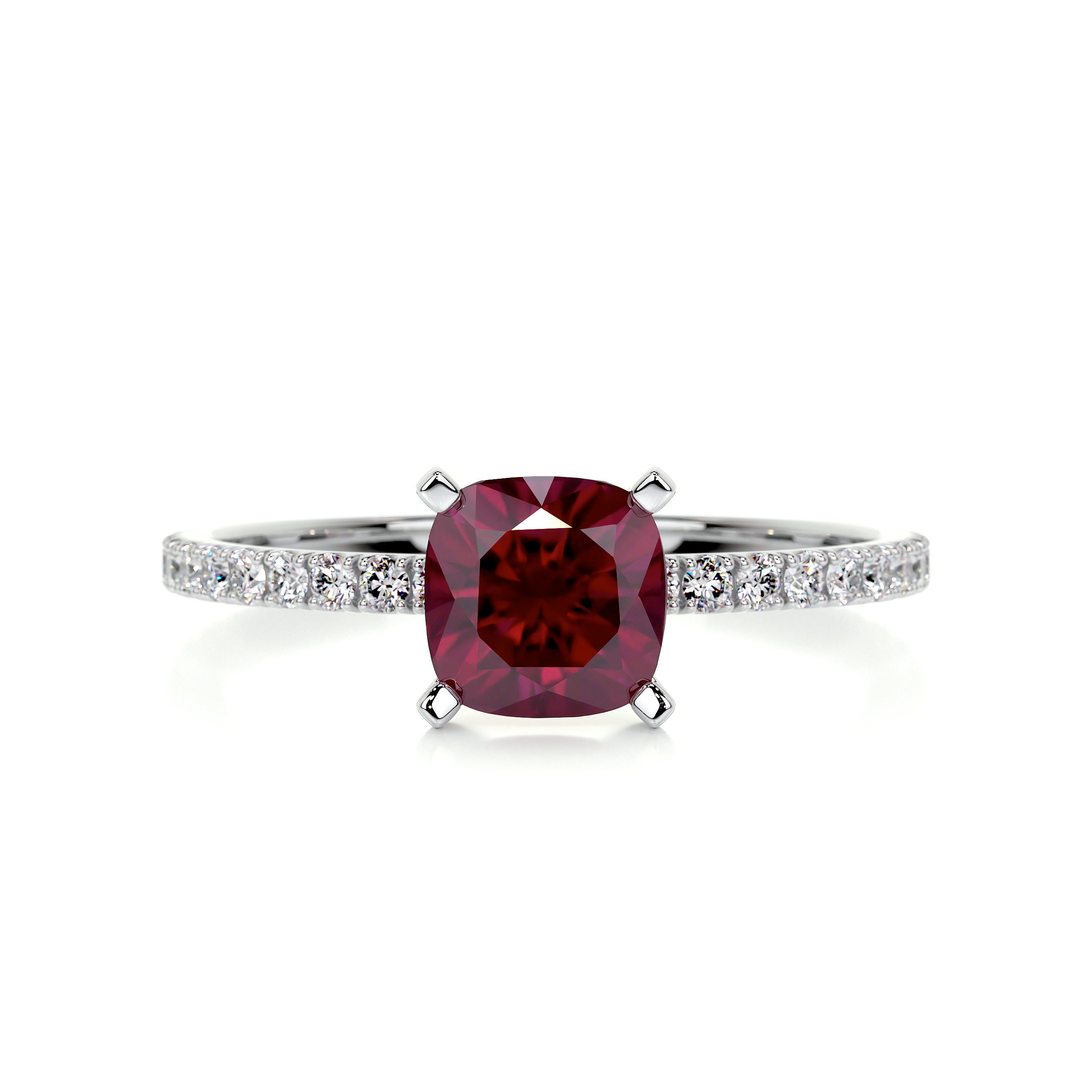 Stephanie Gemstone & Diamonds Ring (1.8 Carat) -Platinum、mySite、hinf8tx79