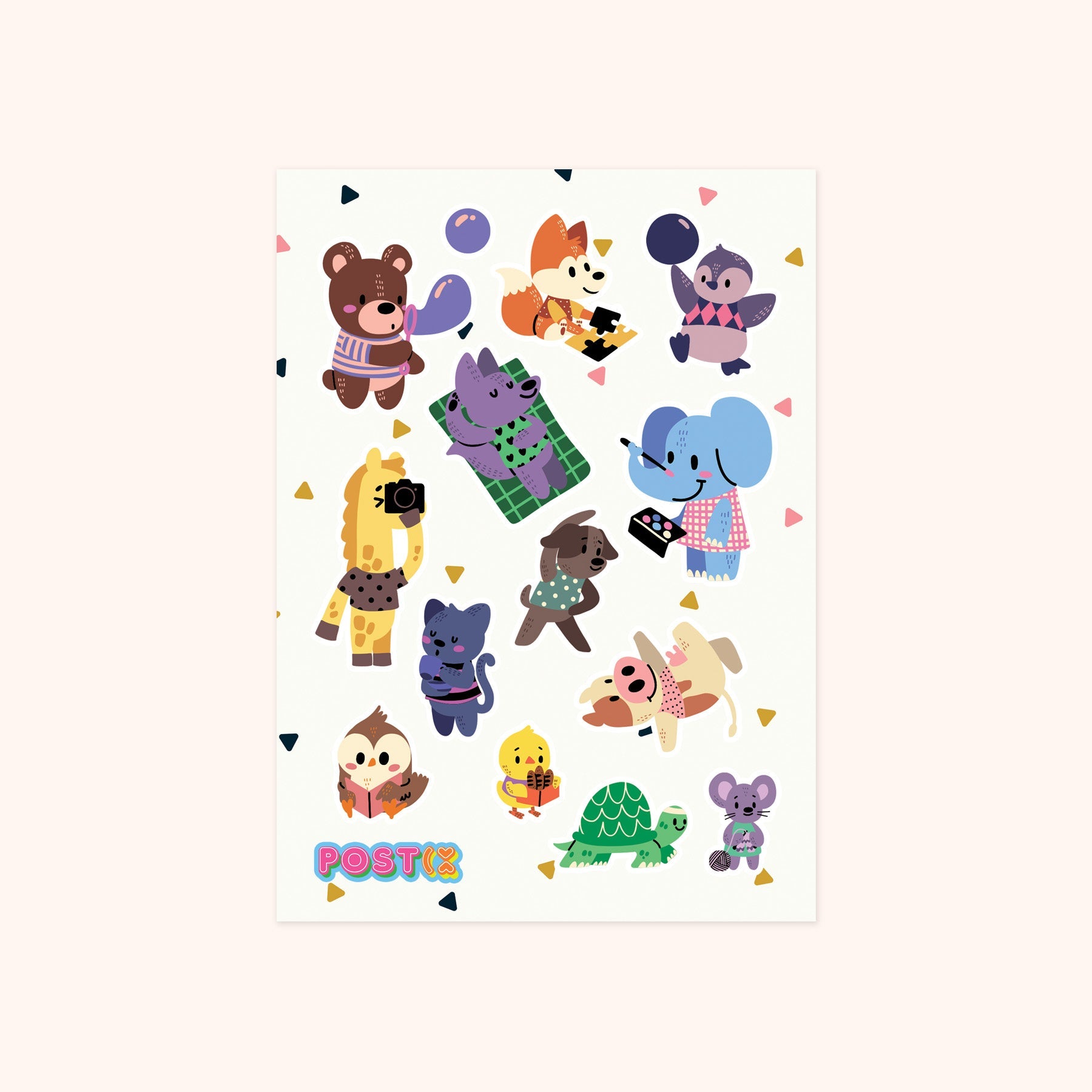  Me Time Animals Sticker Sheet、mySite、ghnorth