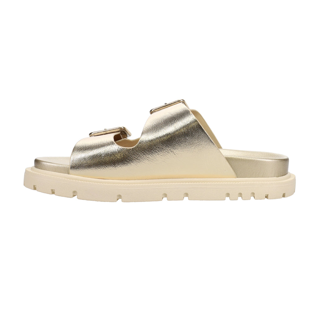 Gen Metallic Slide Sandals、mySite、gtrtttuynbv