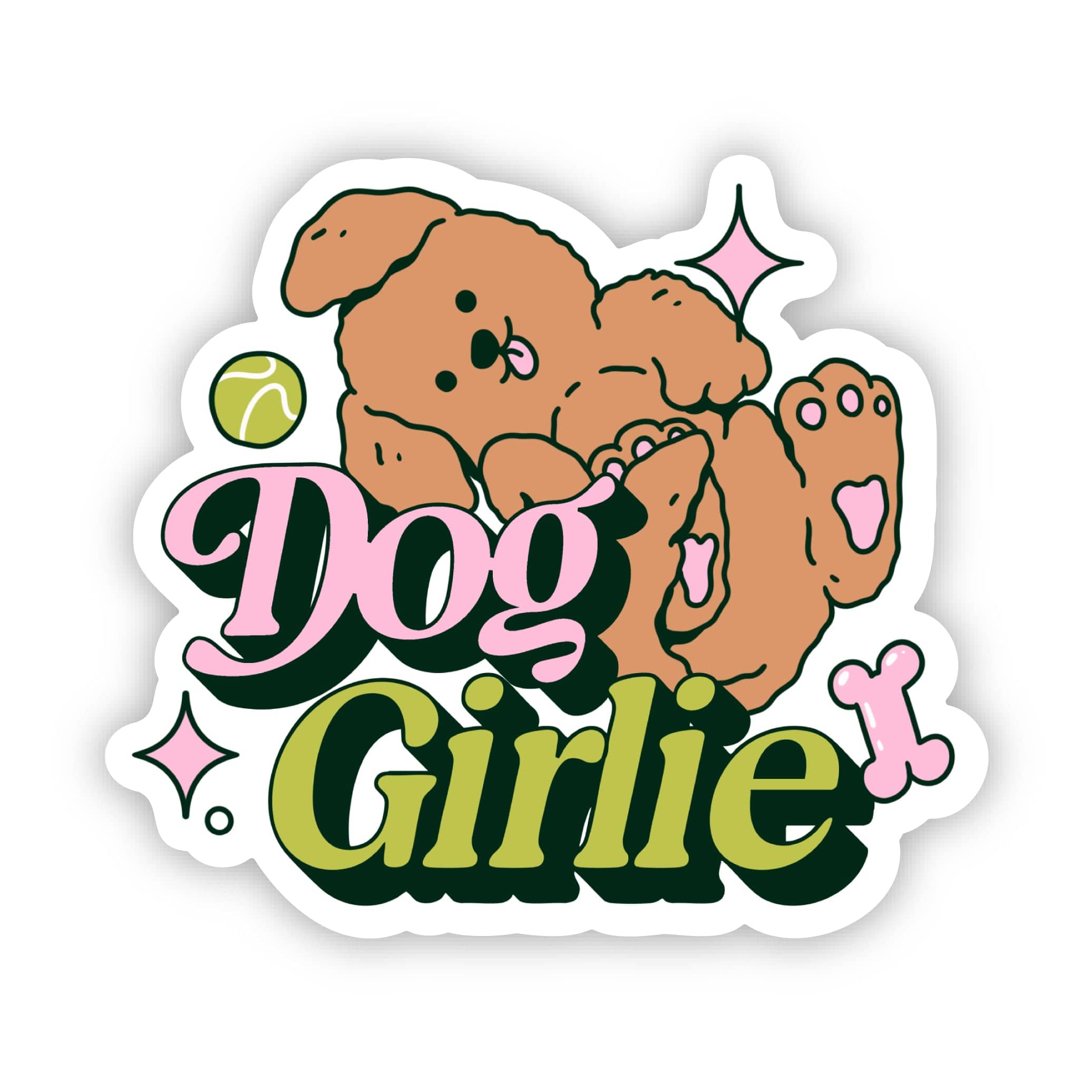  Dog Girlie Sticker、mySite、ghnorth