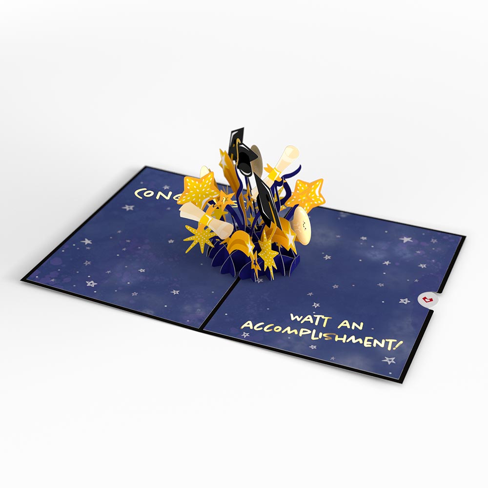 Future Is Bright Graduation Pop-Up Card、mySite、solidvoid