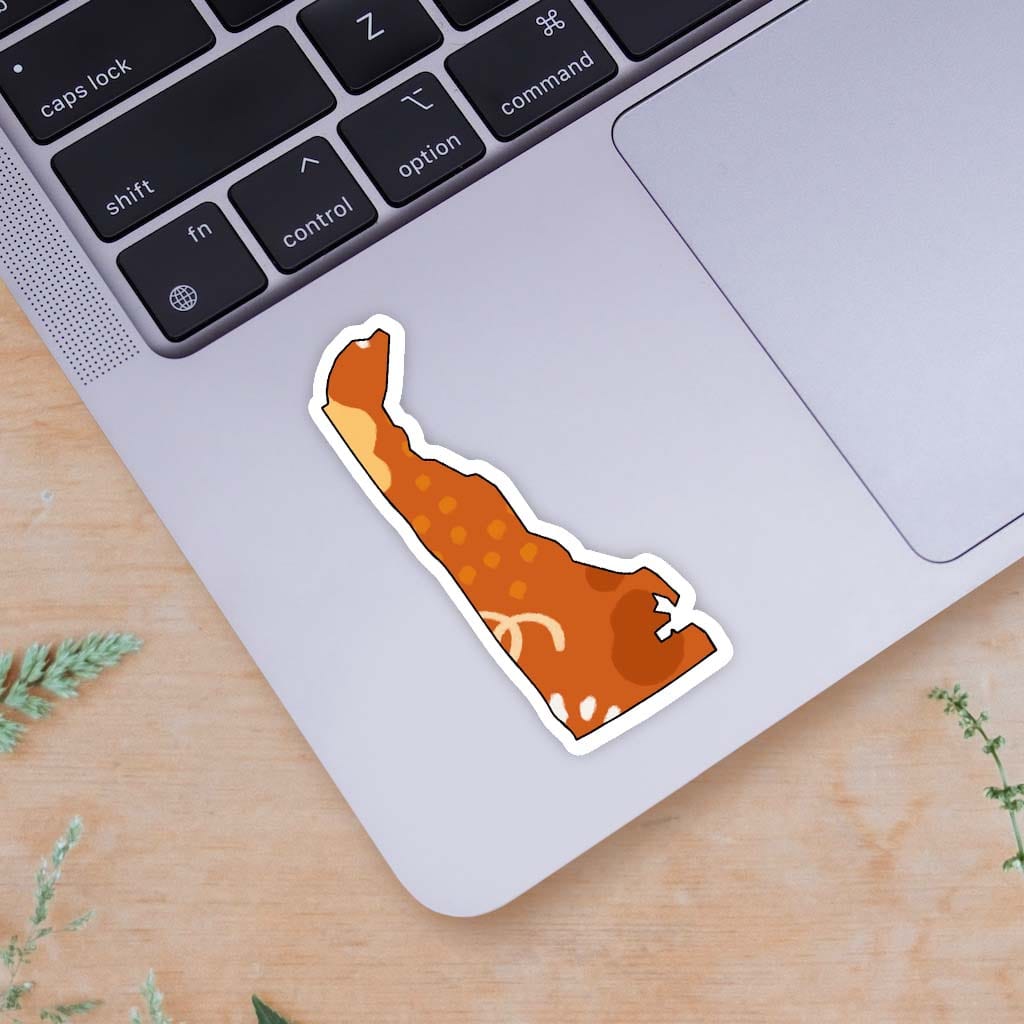  Delaware Orange Abstract Sticker、mySite、ghnorth