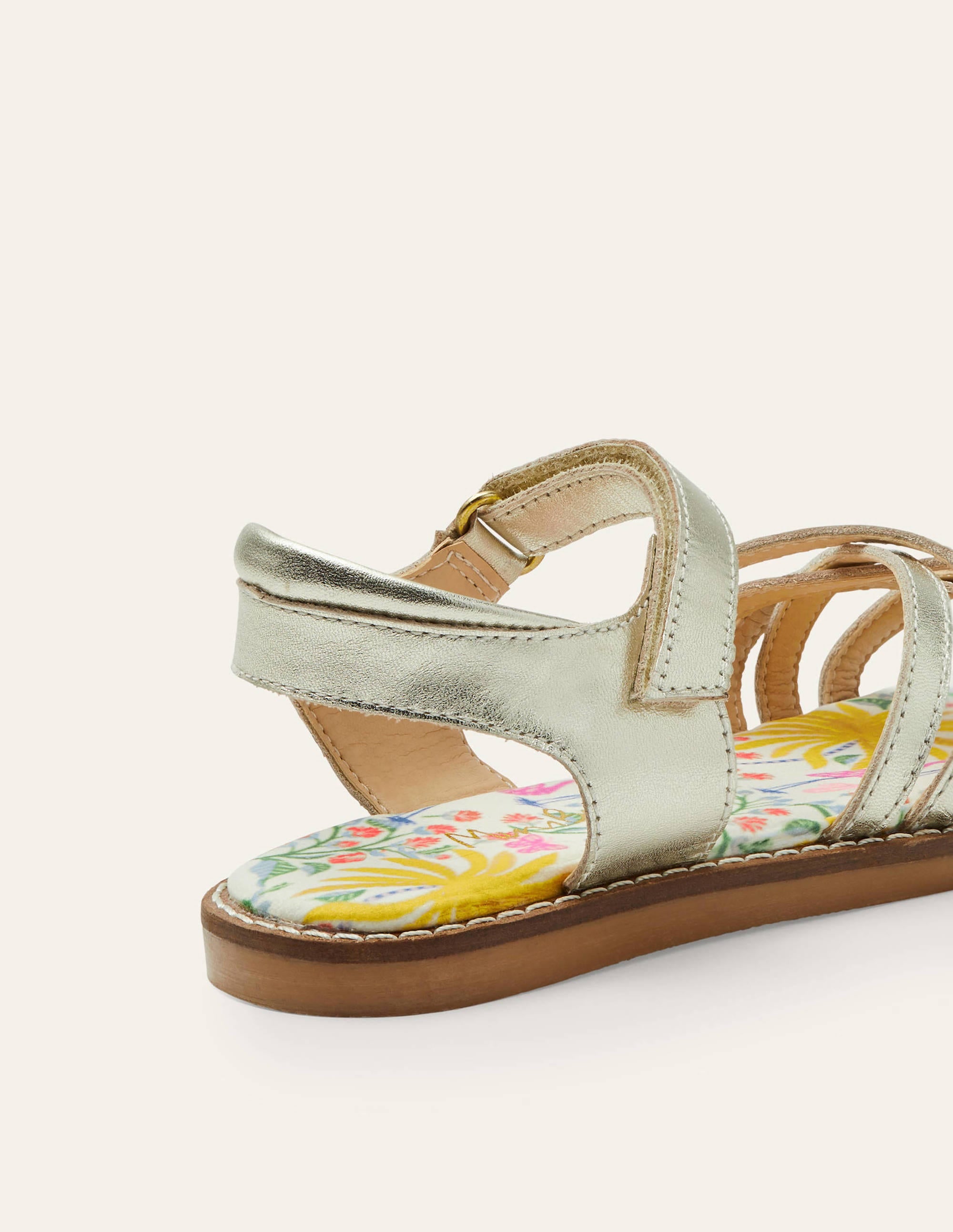  Leather Padded Sandals-Gold、mySite、ashleygrahame