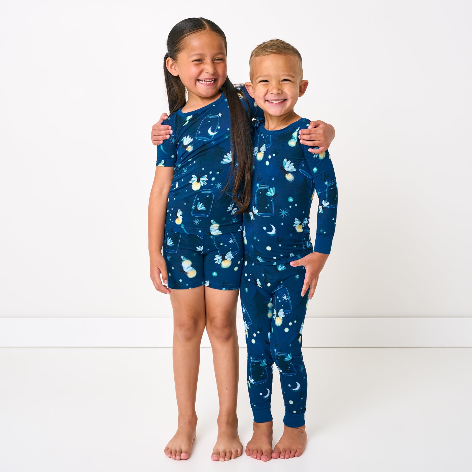  Firefly Glow Two-Piece Short Sleeve & Shorts Pajama Set、mySite、layawaytickets