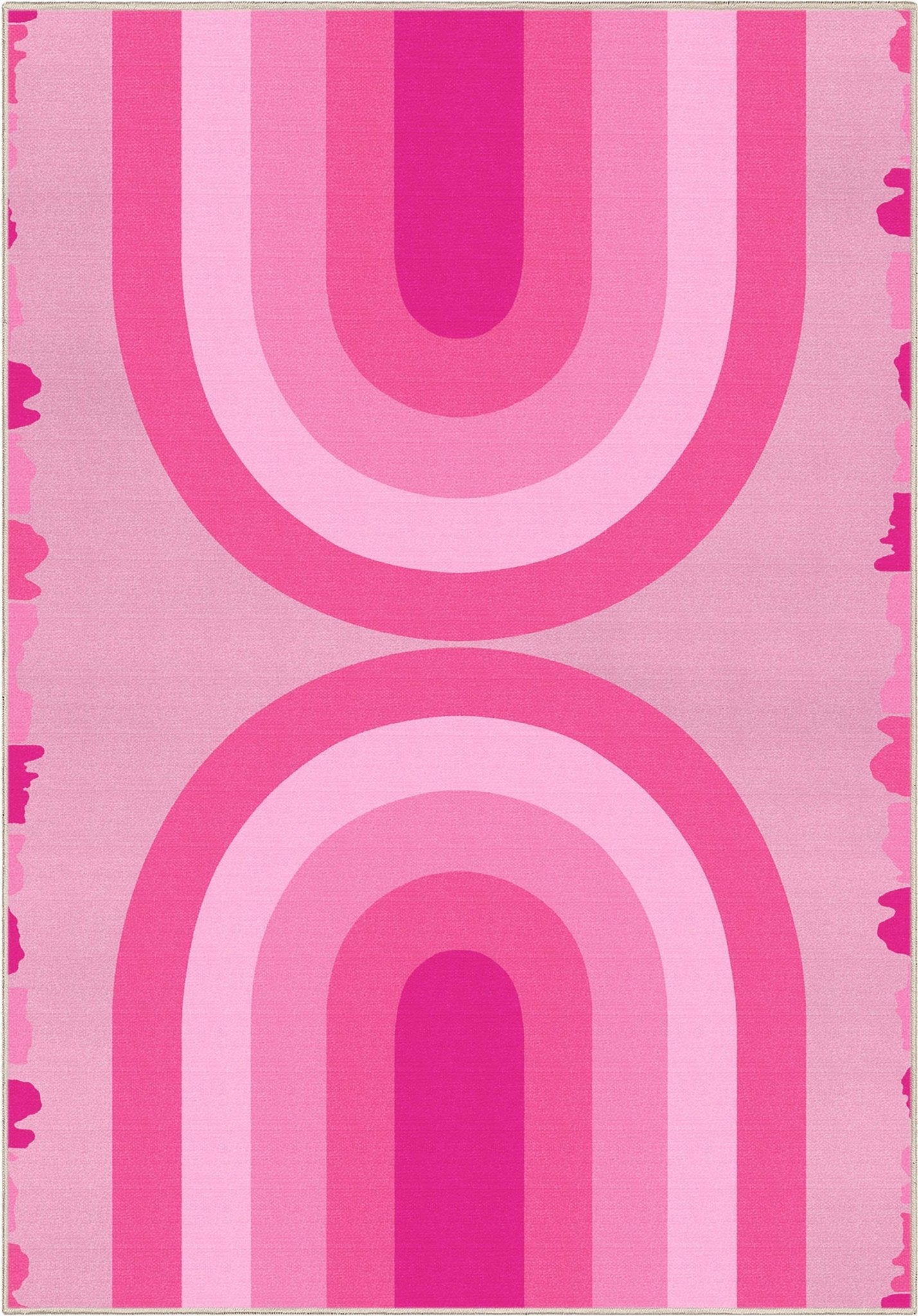 Apollo Geometric Modern Pink Rug for Living Room, Bedroom, Kitchen & Office、mySite、gigharbornorthrealestate
