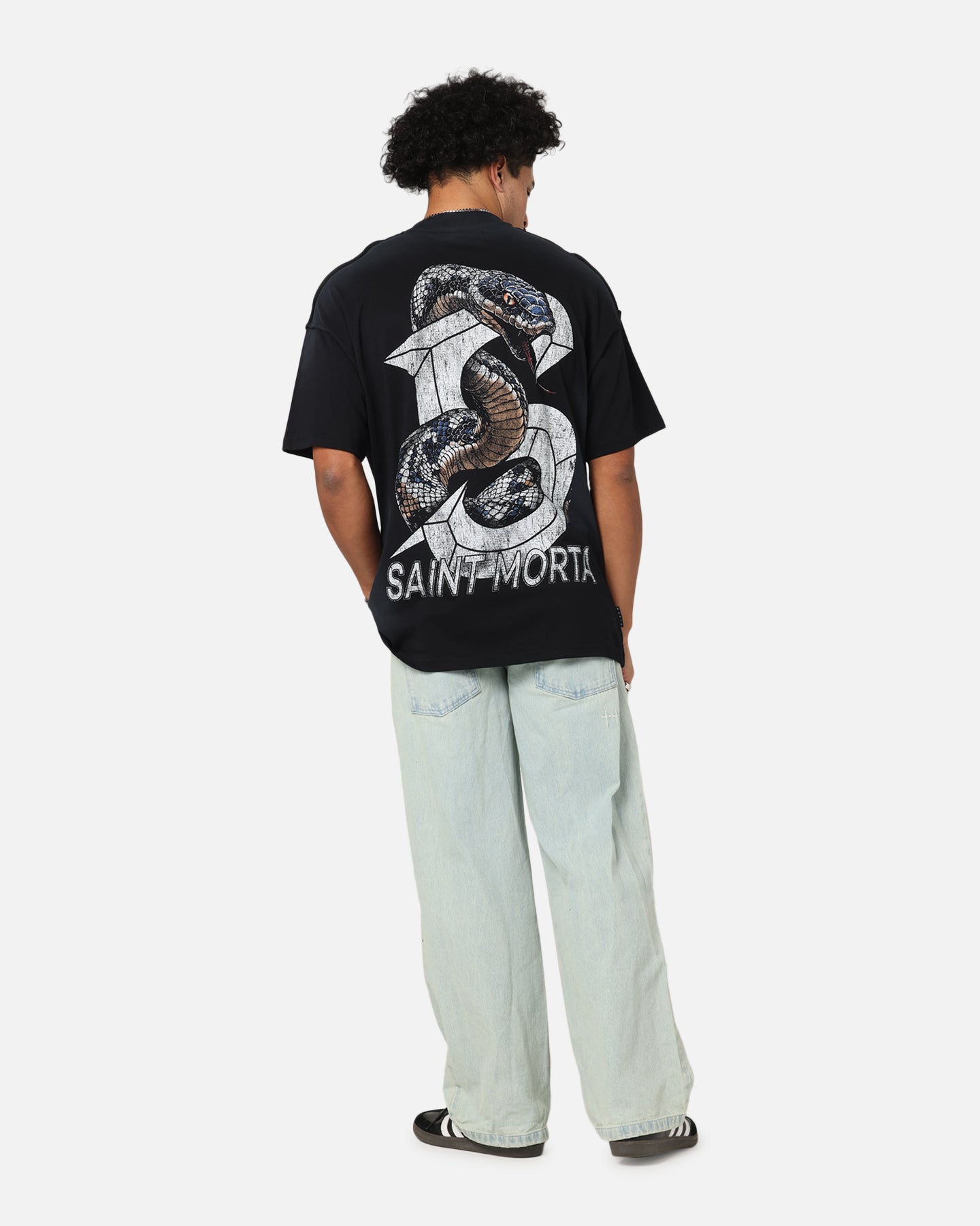 Saint Morta Venom Boxy T-Shirt Sunfade Black、mySite、zt4zffjzw
