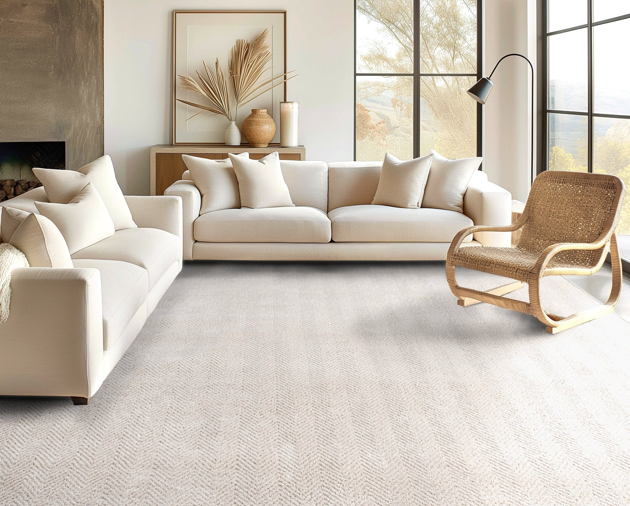 Pompeii Ivory Custom Rug - Ultra Soft, Easy Clean Pile & Personalized Sizes for Your Home、mySite、gigharbornorthrealestate