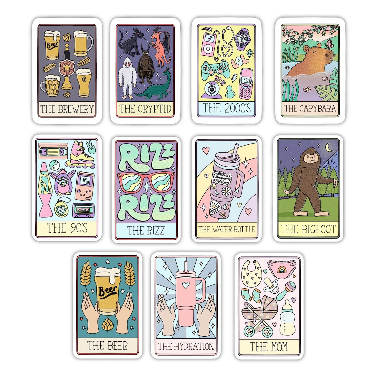  Tarot Card Sticker 11 Pack、mySite、elrpsem3k