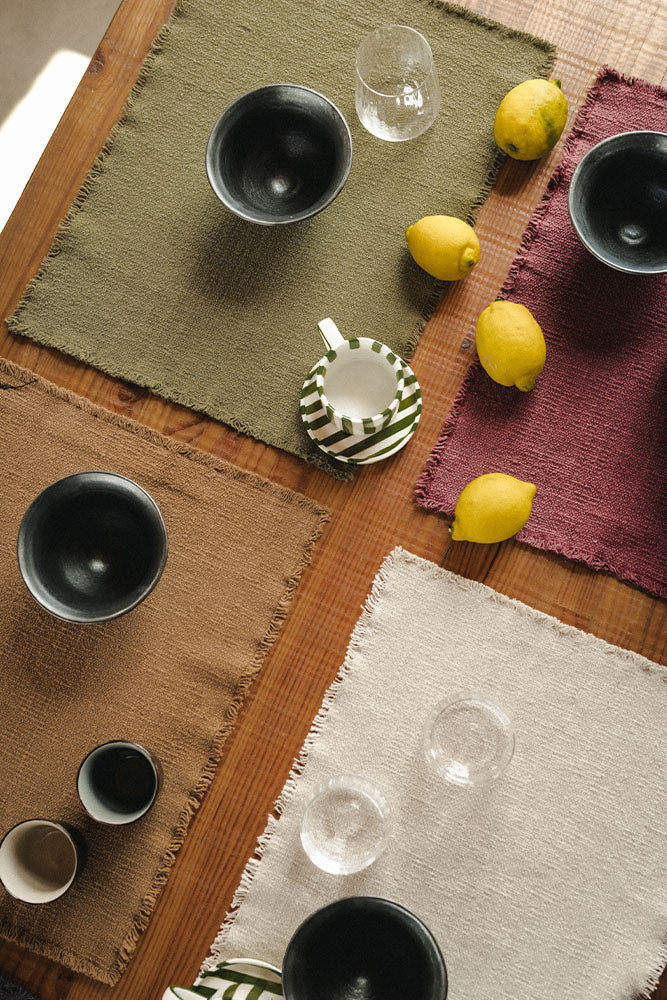 Handloom Placemats Kaki (Set of 4)、mySite、gigharbornorthrealestate