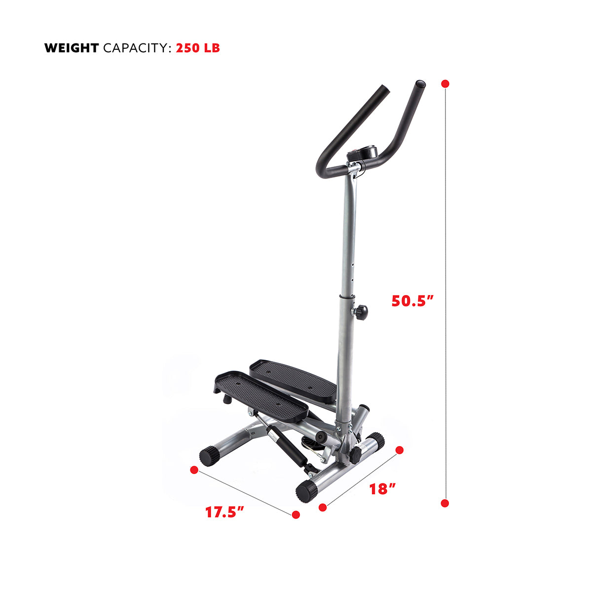  Twist Stepper Machine Step w/ Handle Bar & LCD Monitor、mySite、ghnorth