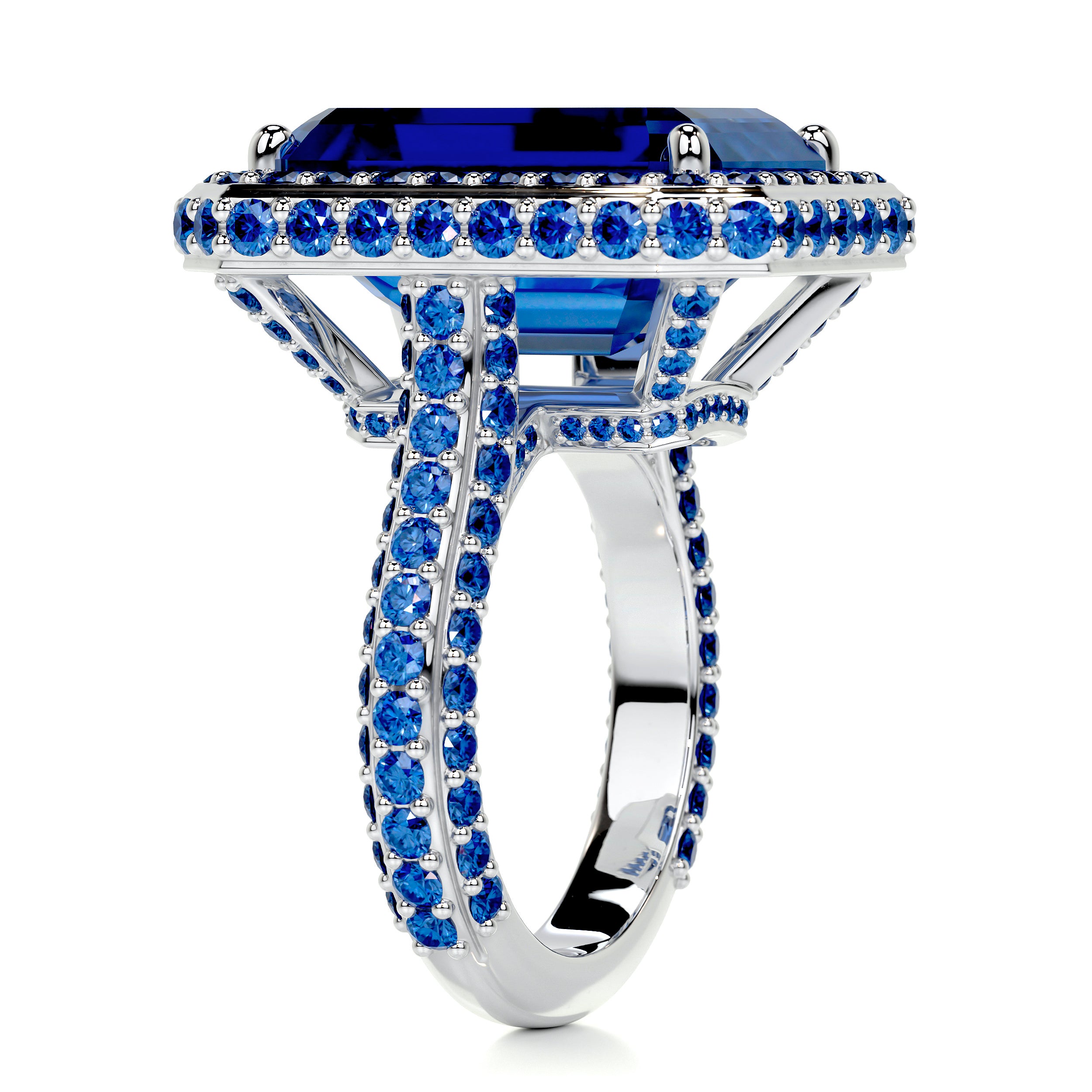 Mackenzie Gemstone Ring (12 Carat) -18K White Gold、mySite、hinf8tx79