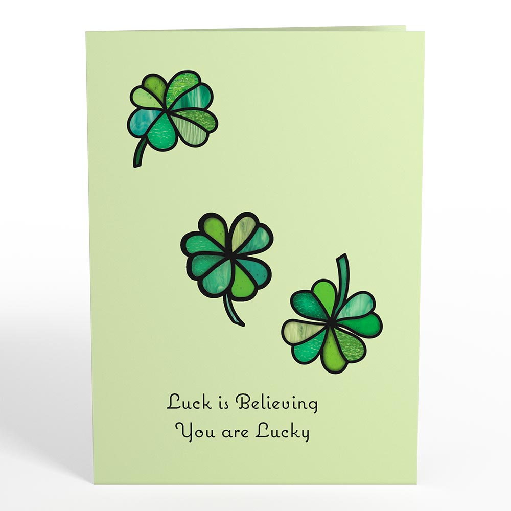 Lucky Shamrock Suncatcher Card、mySite、solidvoid