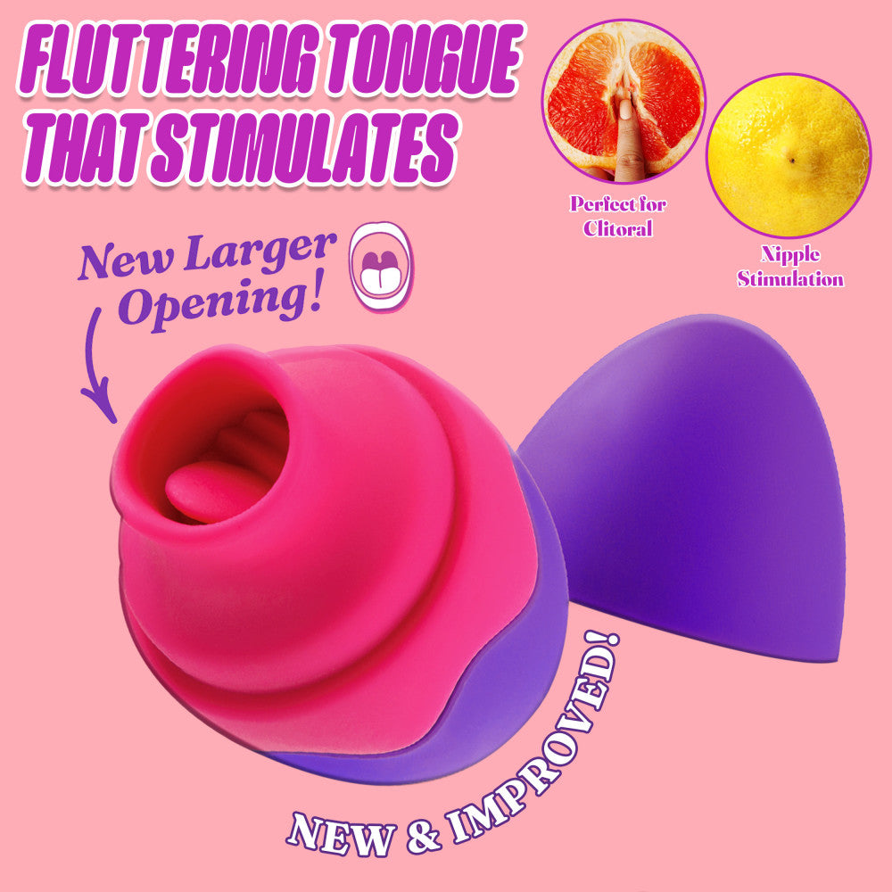 Aria By Blush® | Flutter Tongue 7-Function Flicking Tongue Clitoris Stimulator - Made From Satin Smooth Platinum-Cured Silicone、mySite、bottomscart