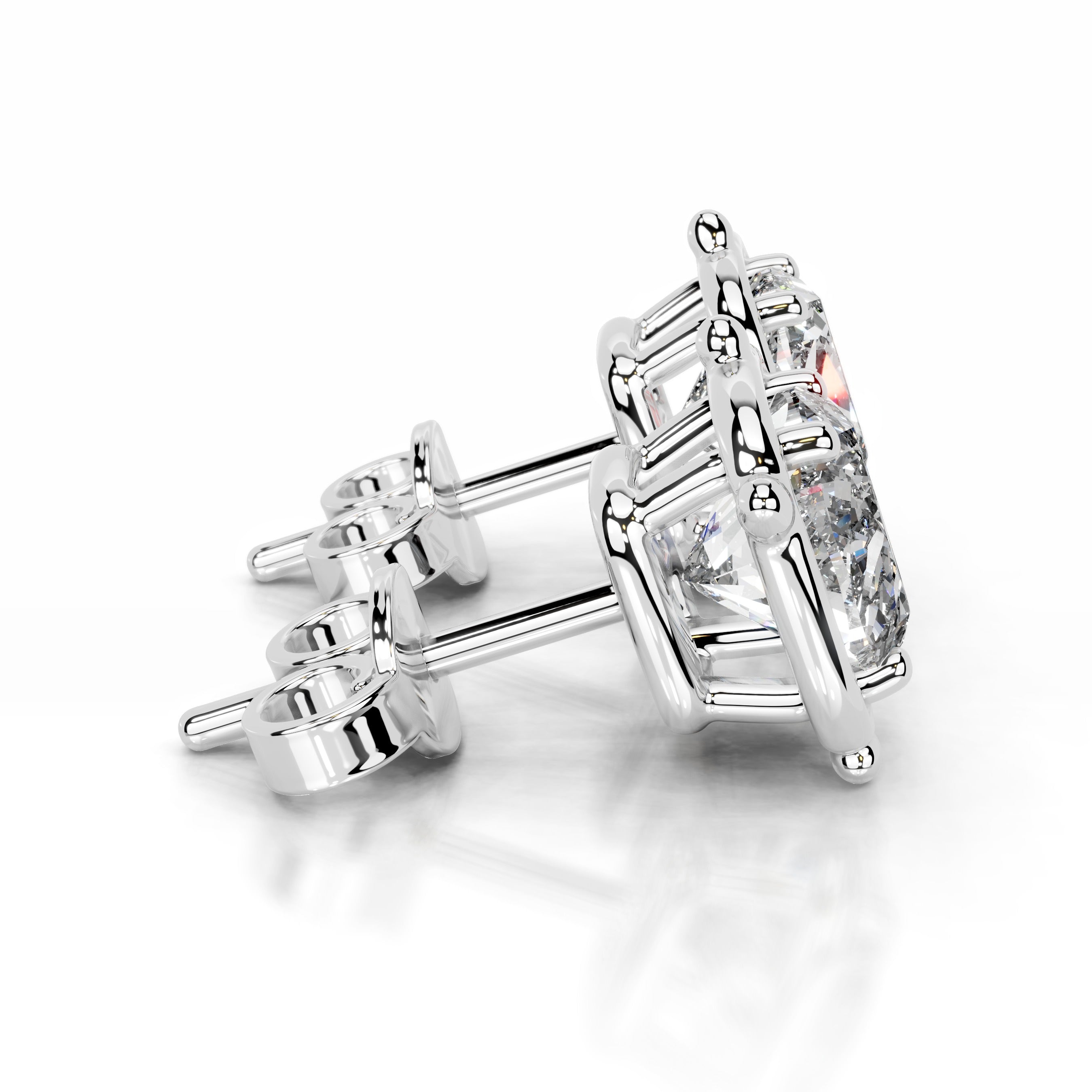 Rooted in Love Lab Grown Diamond Earrings - 14K White Gold、mySite、hinf8tx79
