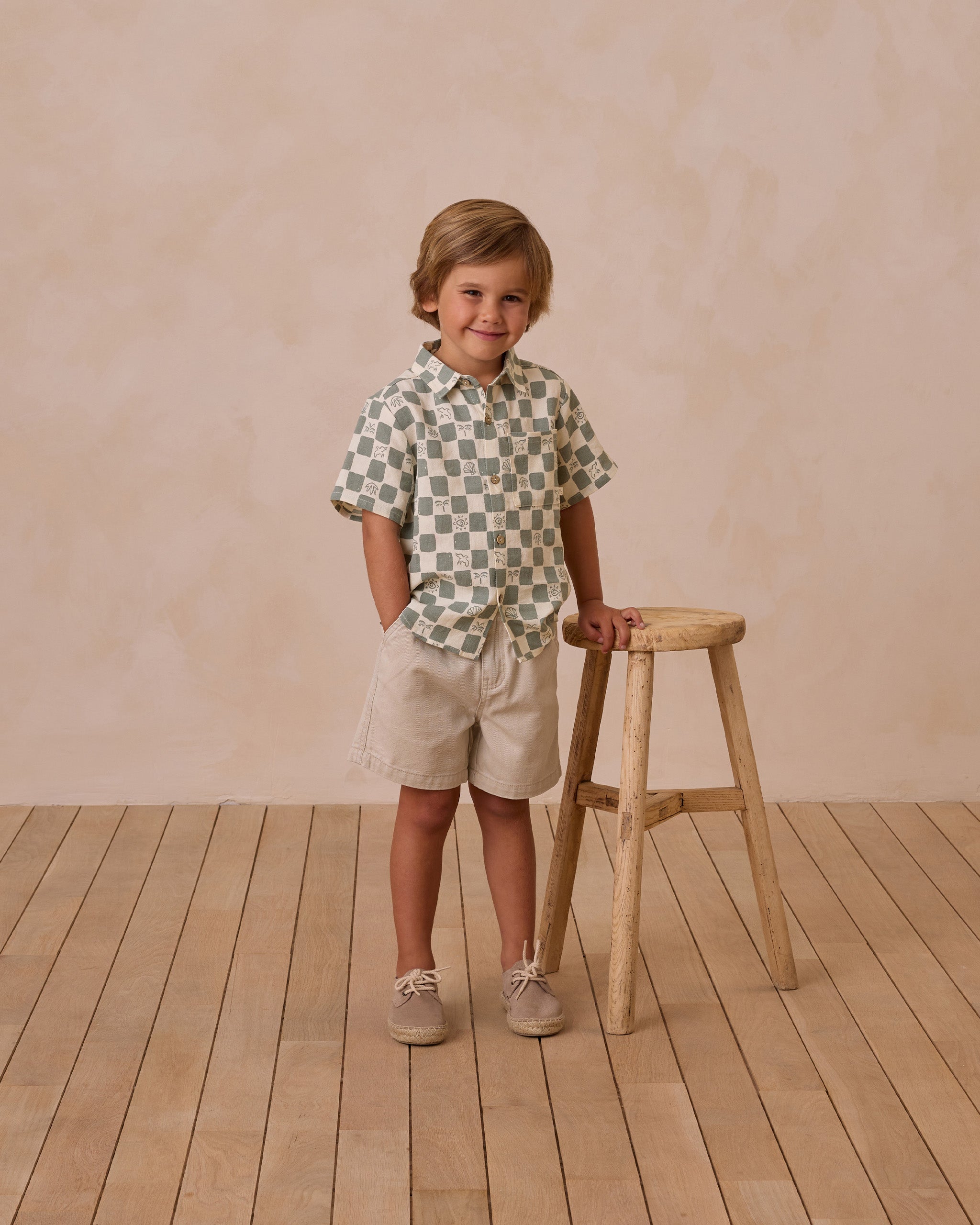  Collared Short Sleeve Shirt || Coastal Check、mySite、layawaytickets