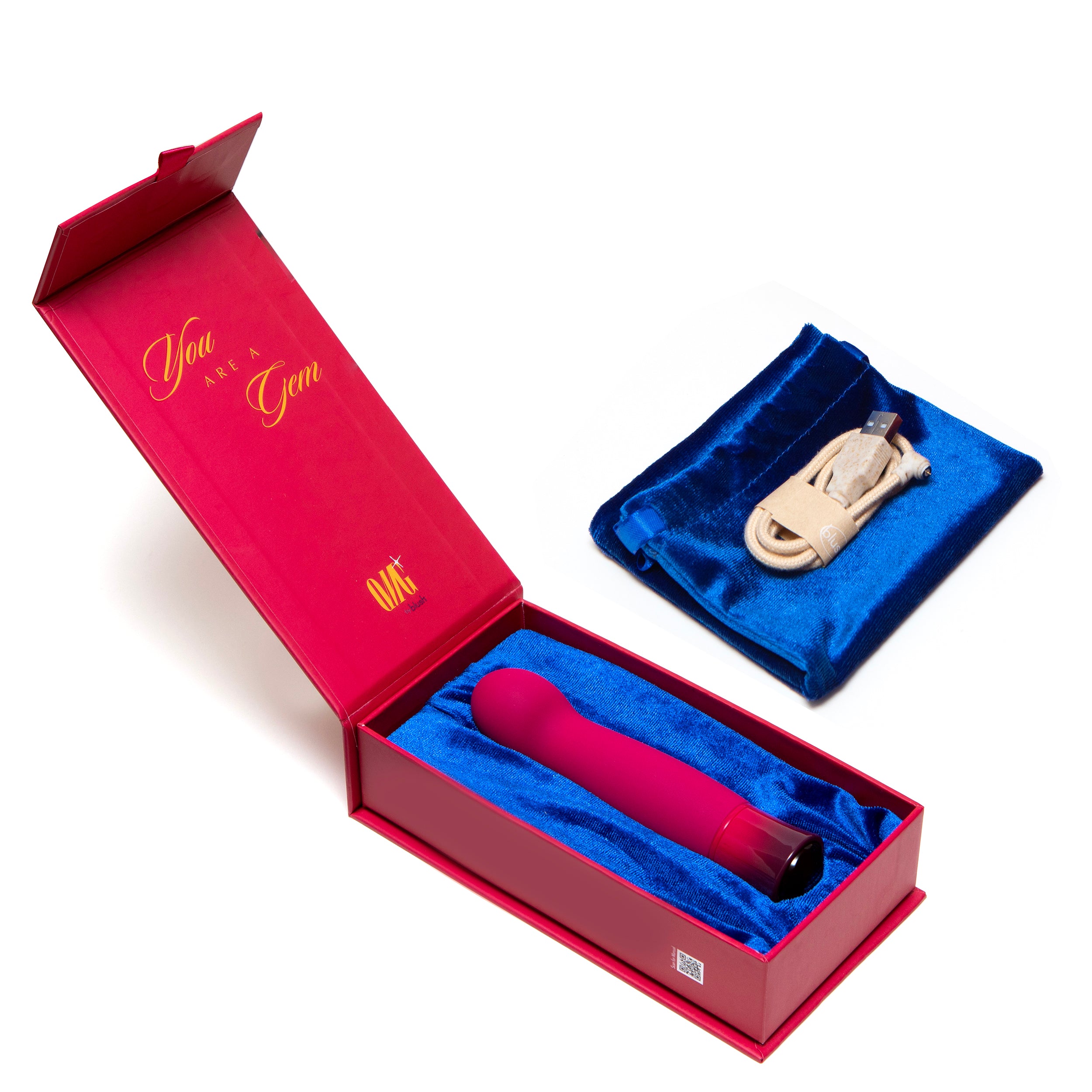 Oh My Gem By Blush® | Classy: 5.5 Inch Warming G Spot Stimulation Vibrator in Garnet with Powerful RumboTech™ Technology、mySite、bottomscart