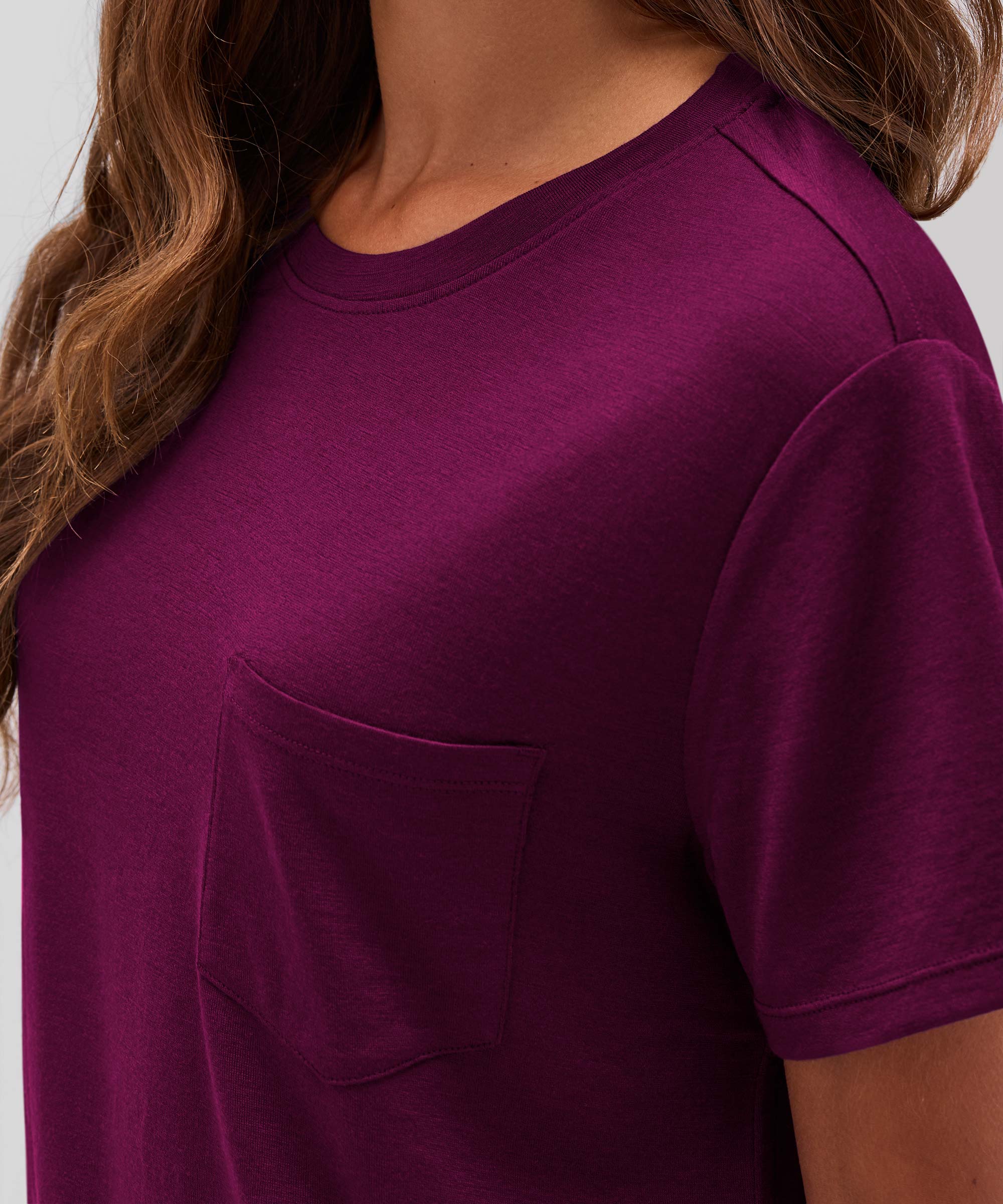 Women's Merino Boxy Pocket Tee、mySite、noshort