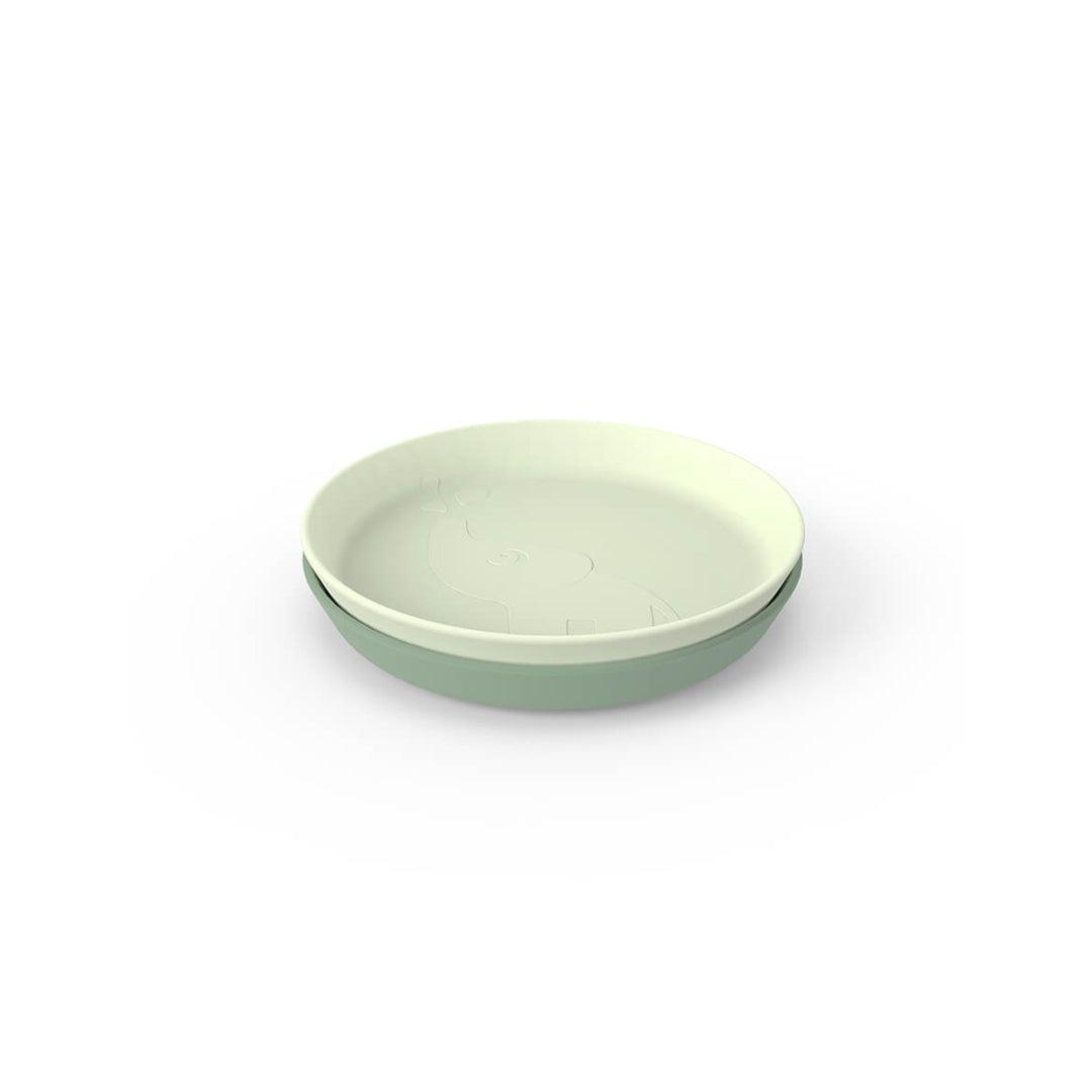 Done by Deer Kiddish Plate - 2 Pack - Green - Elphee、mySite、merchandisen