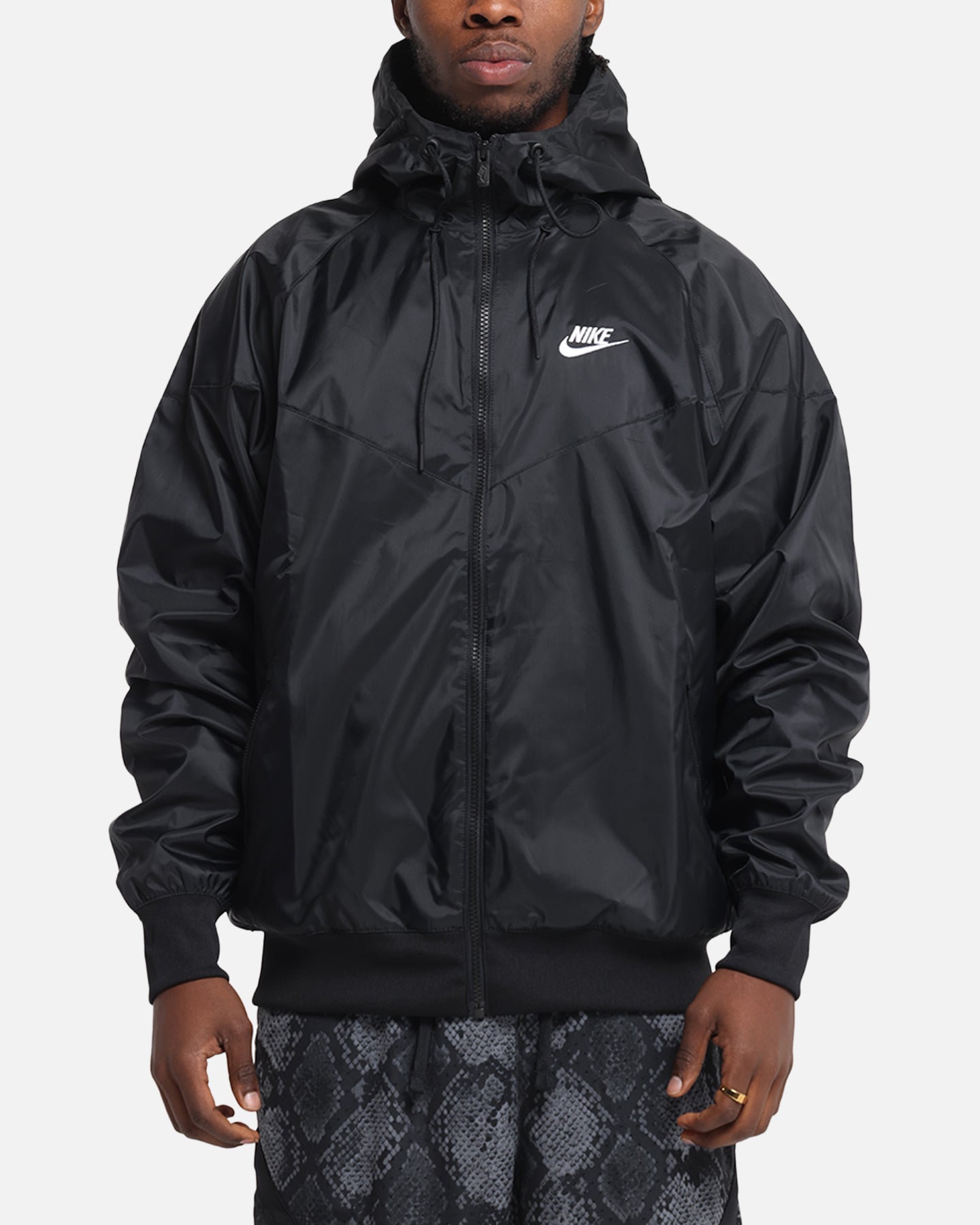 Nike Sportswear Windrunner Woven Hooded Jacket Black/White、mySite、zt4zffjzw