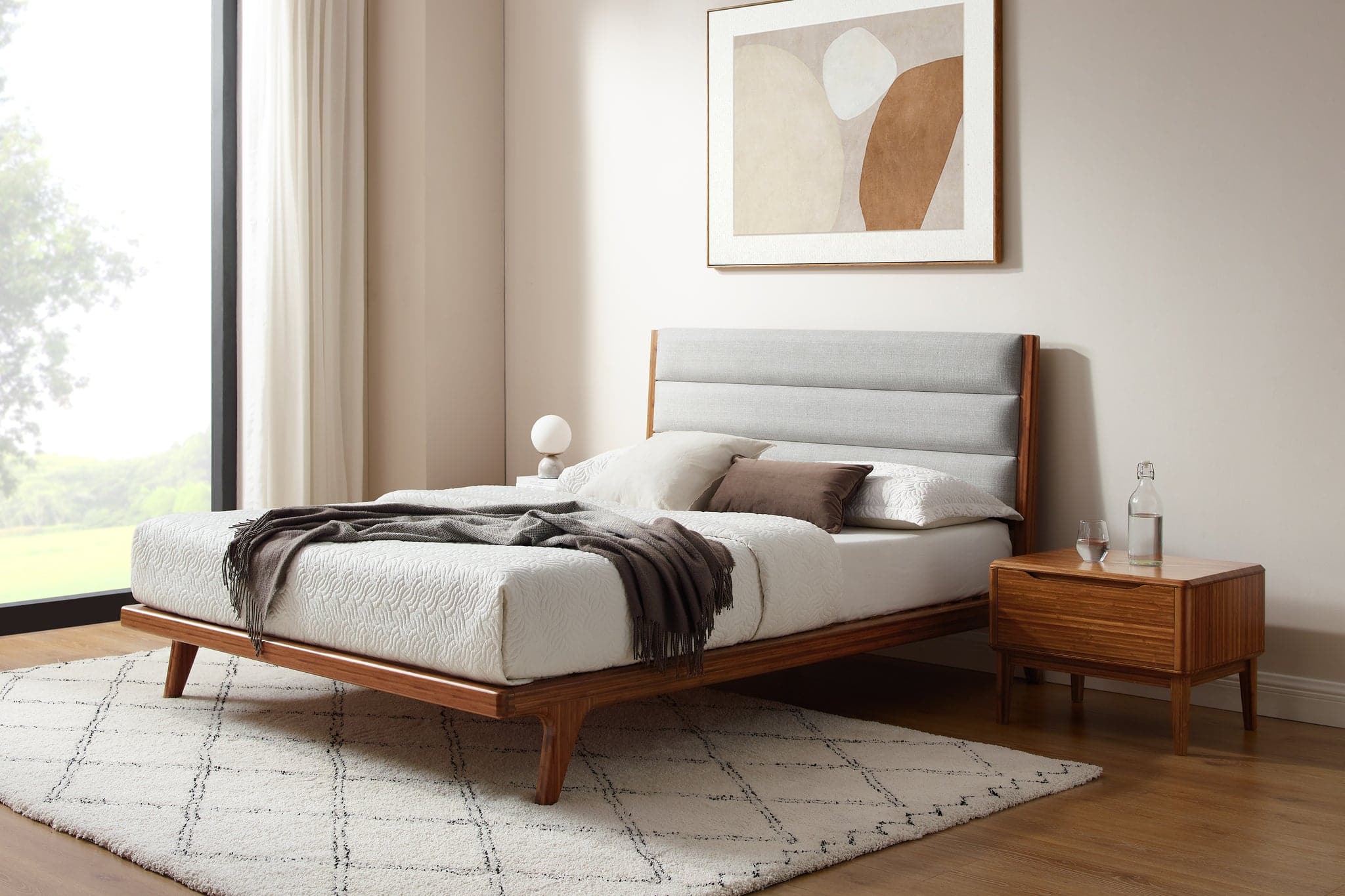 Mercury Upholstered Platform Bed、mySite、neckold