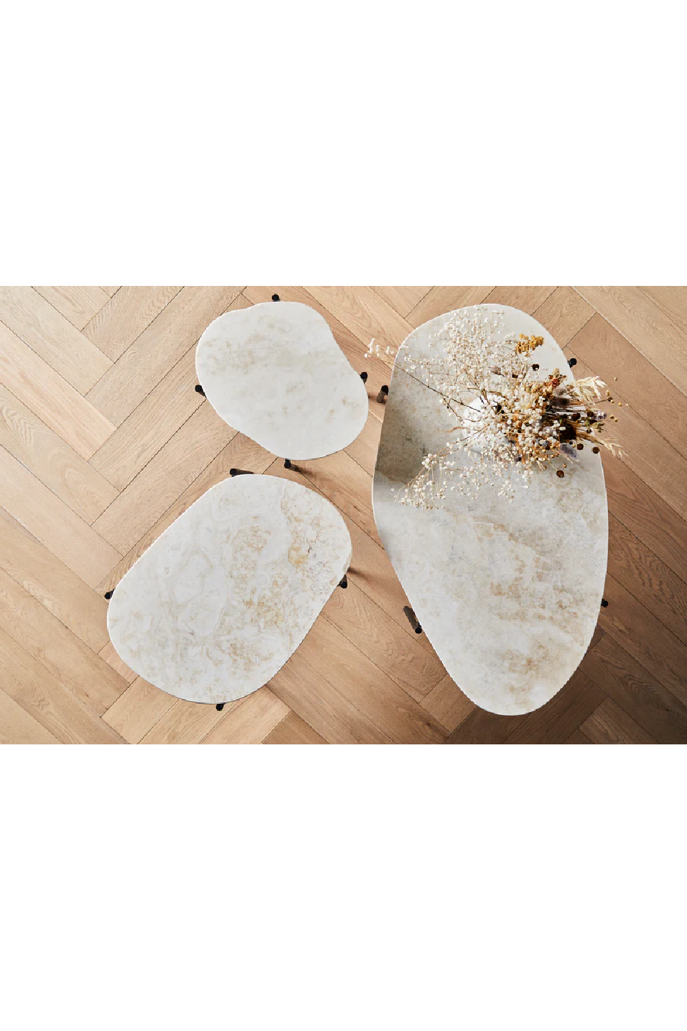 Travertine Organic Occasional Table S | WOUD La Terra、mySite、neckold