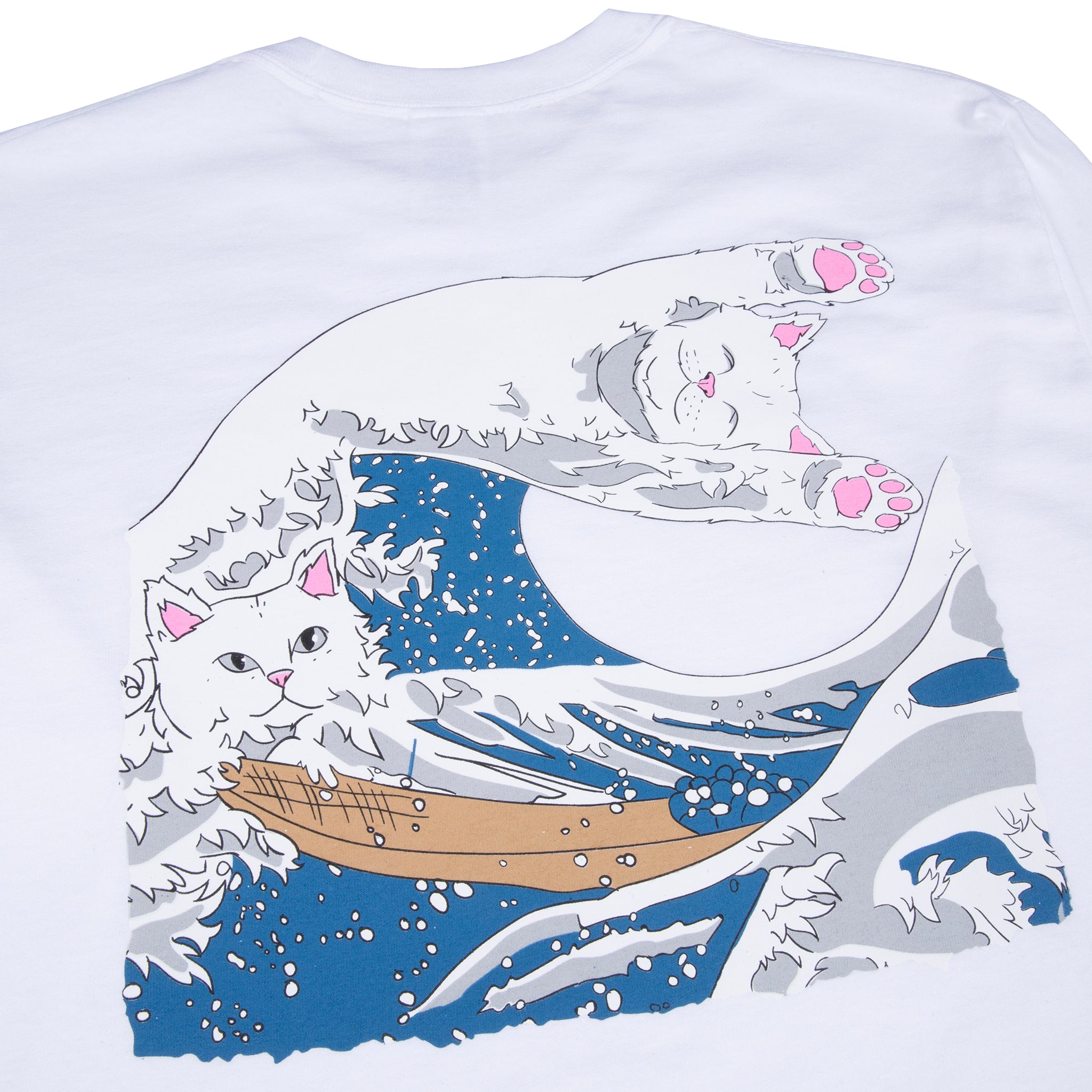  The Great Wave Of Nerm Long Sleeve (White)、mySite、merchandisen