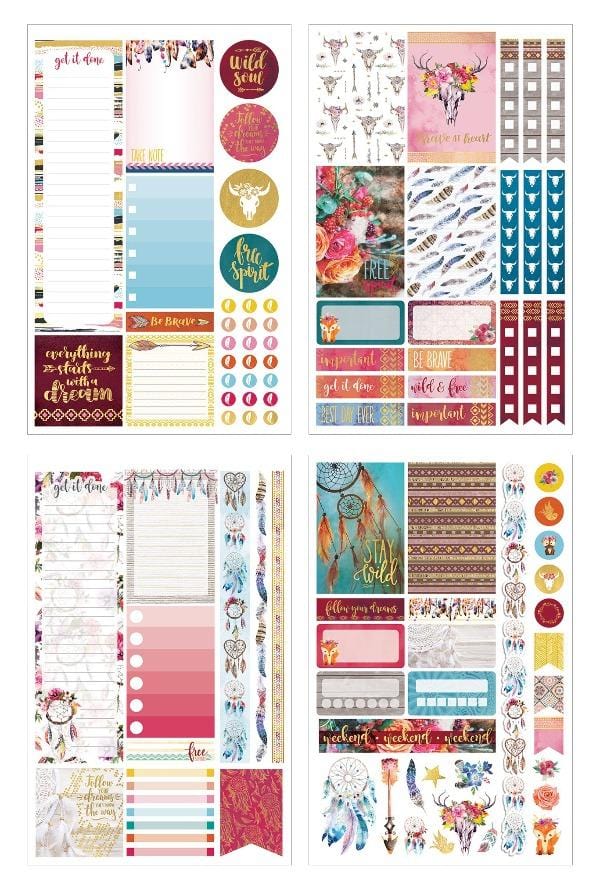  Planner Stickers - Free Spirit、mySite、ghnorth