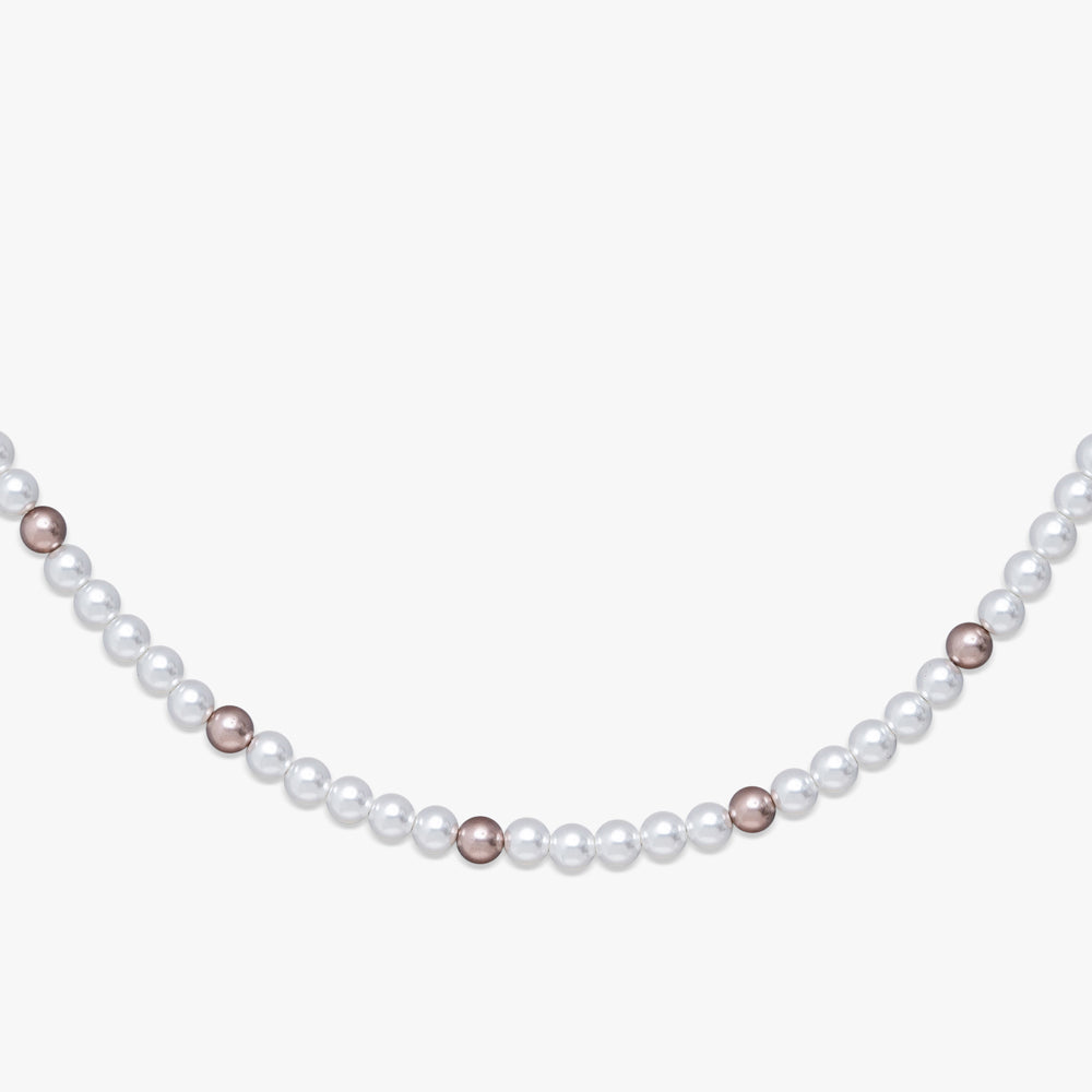 6MM Mono Rose Gold Pearl necklace、mySite、hinf8tx79
