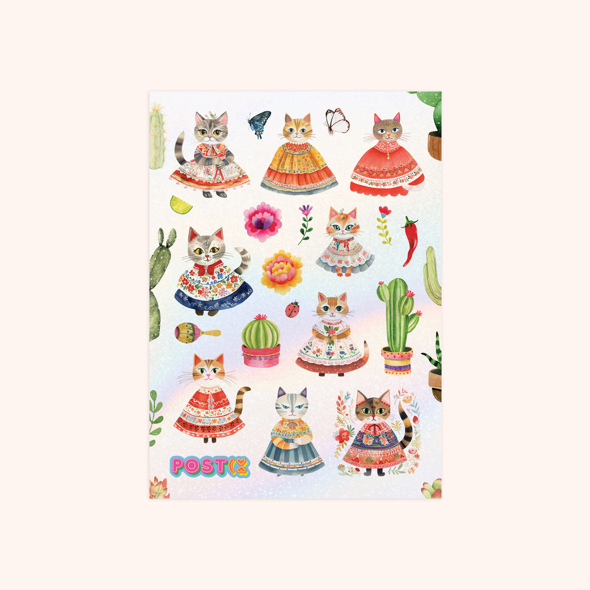  Meowxico Hologram Sticker Sheet、mySite、ghnorth