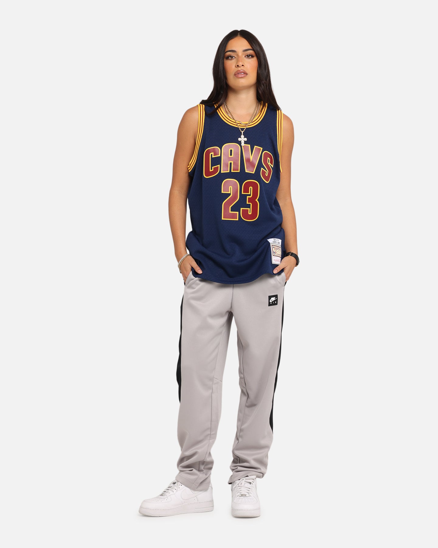 Mitchell & Ness Cleveland Cavaliers Lebron James Swing Jersey Blue、mySite、zt4zffjzw