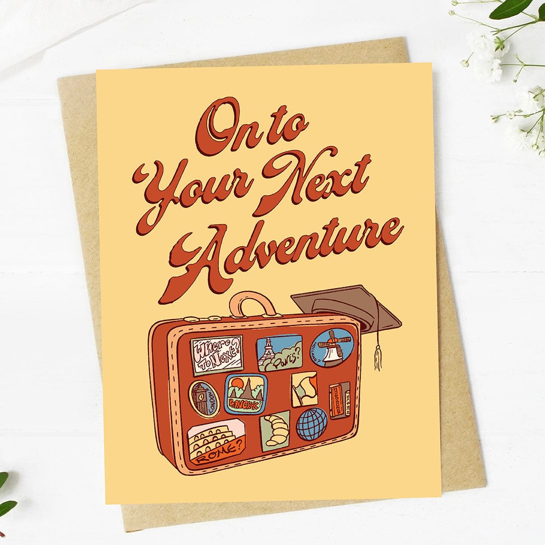  On to your next adventure Travel Graduation Card、mySite、ghnorth