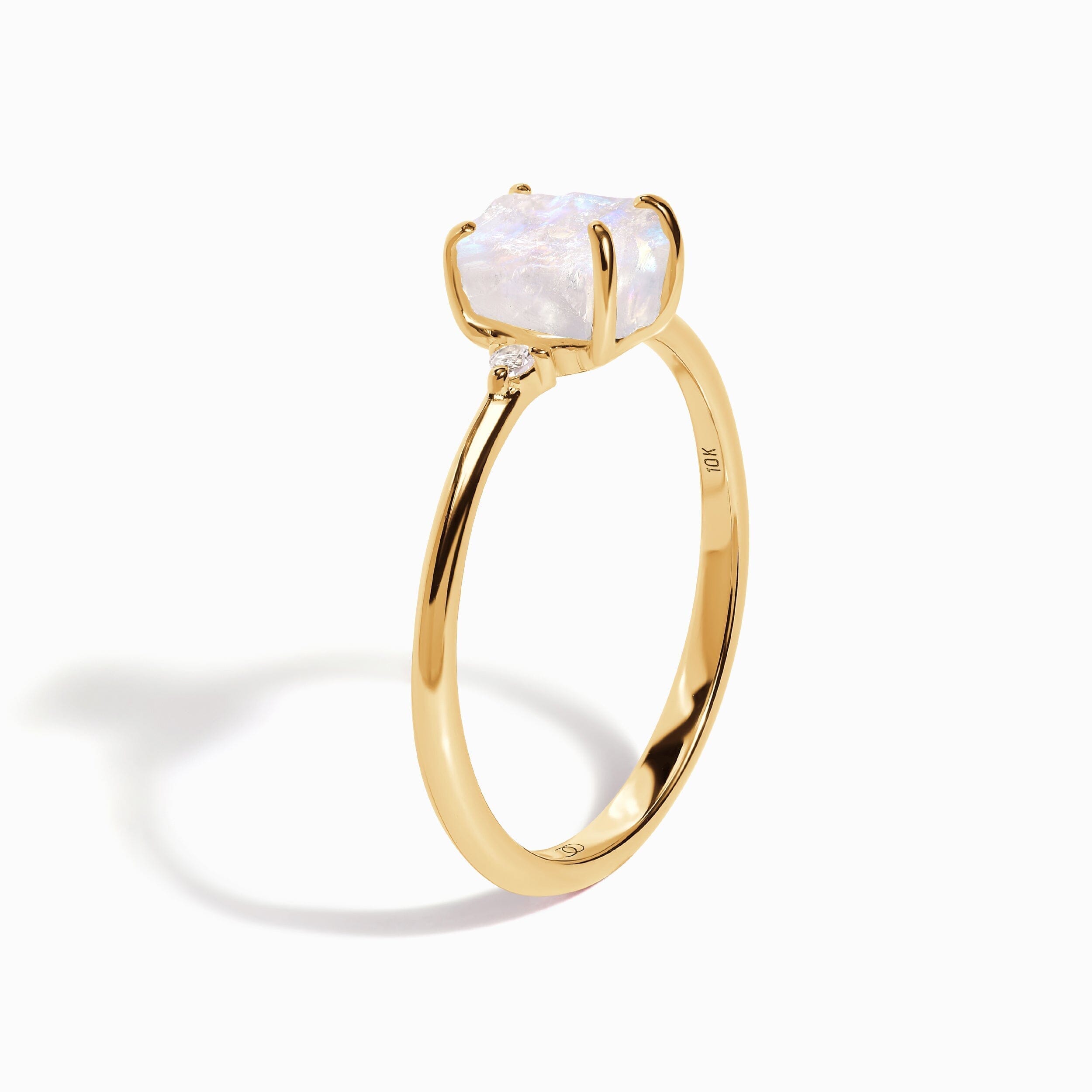 Moonstone Lab Diamond Ring - Petite Raw Allure、mySite、hinf8tx79