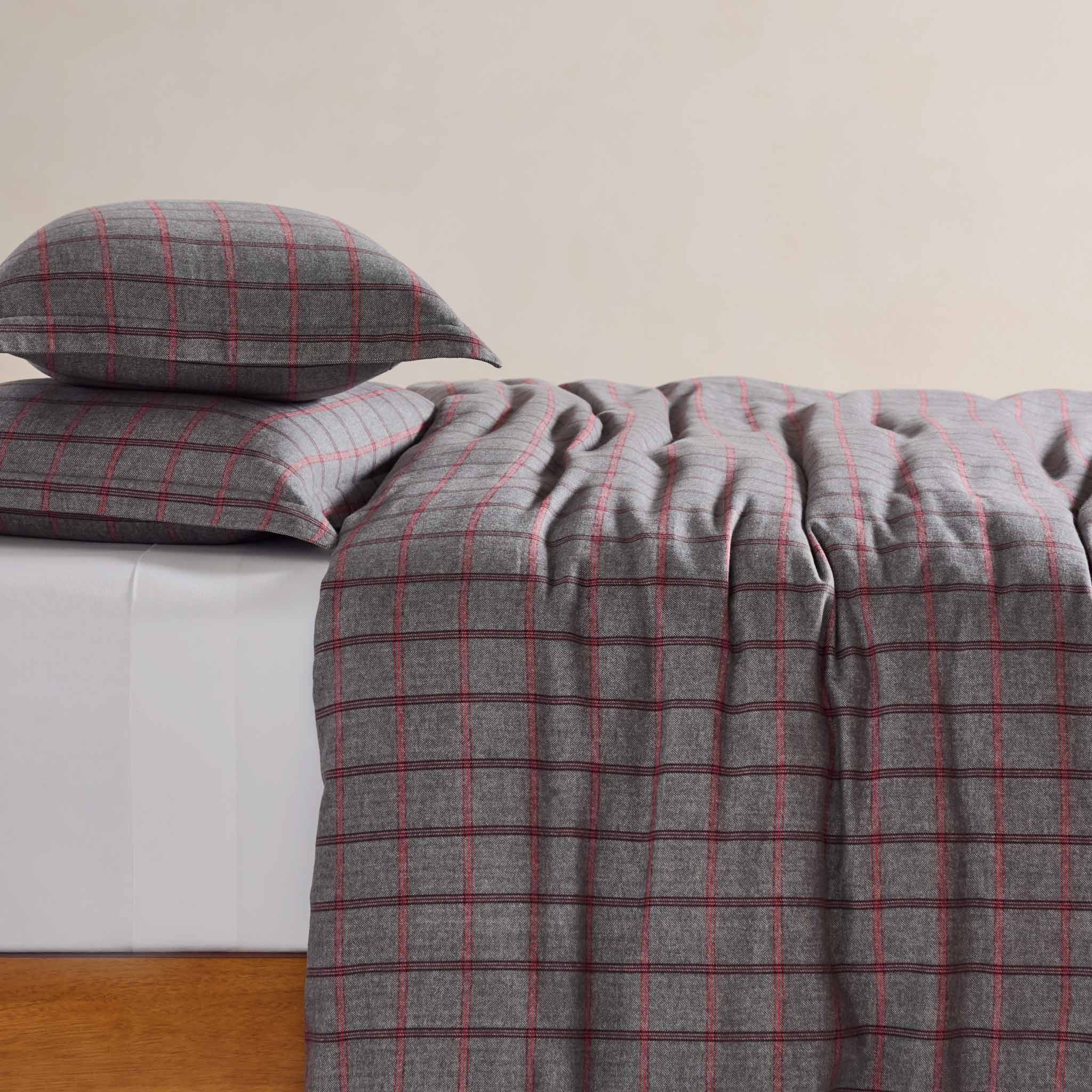  Herringbone Plaid Flannel Duvet Cover - Last Call、mySite、sugarbowlscore