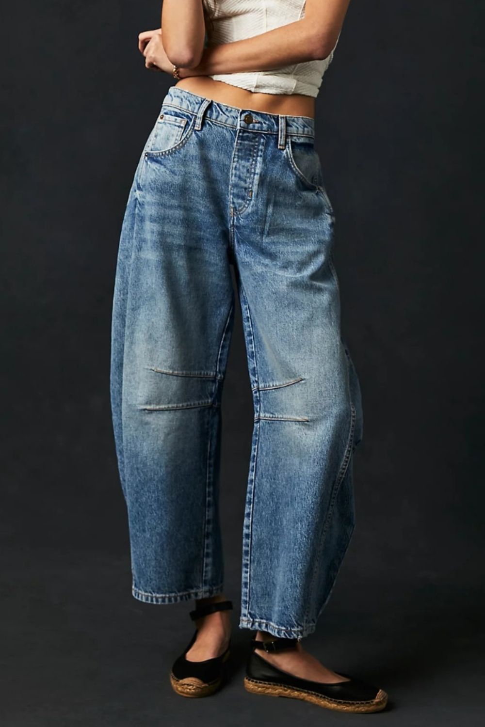  Cora Wide Leg Jeans with Pockets、mySite、justintrudeaud