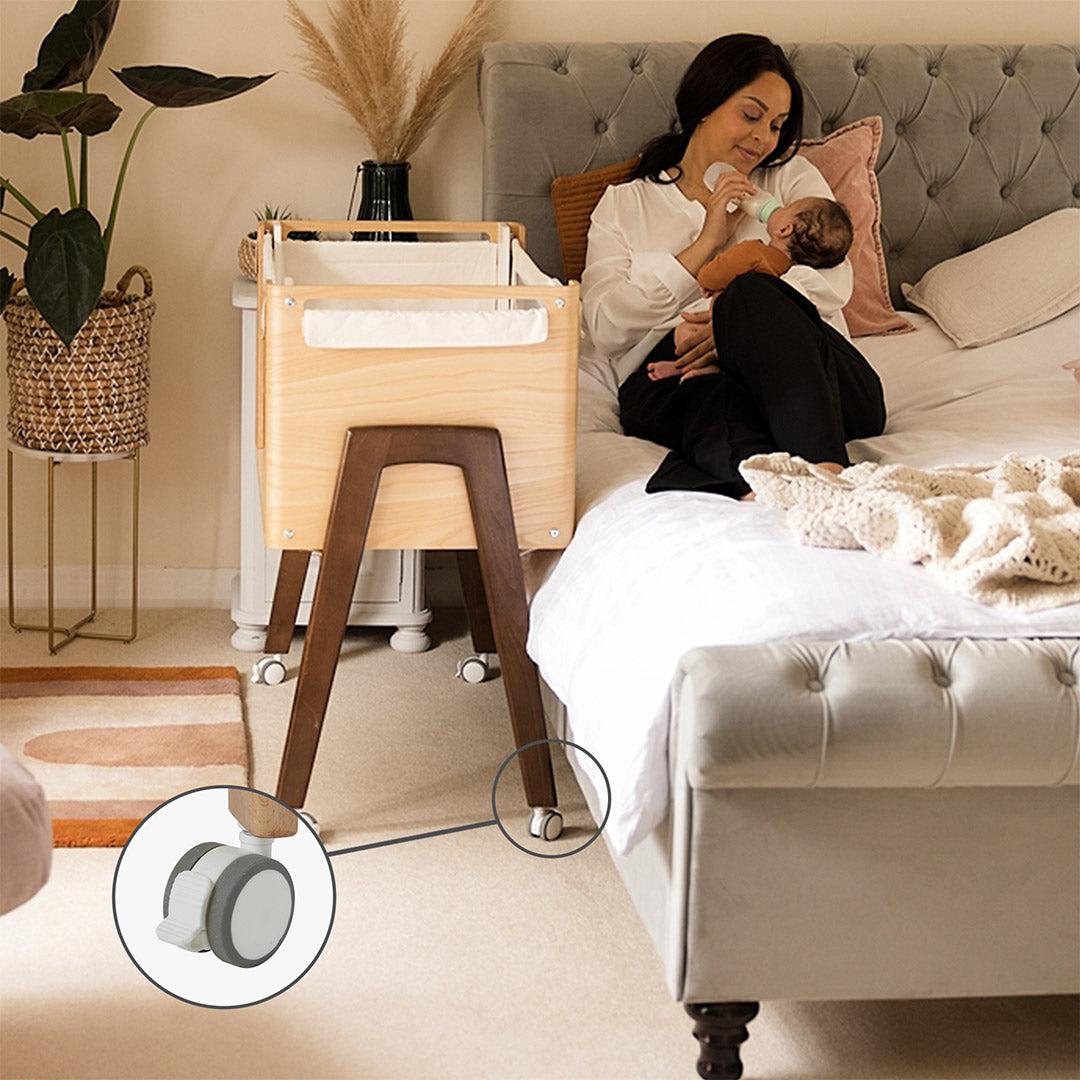  Gaia Hera Bedside Crib² - Scandi White/Natural、mySite、merchandisen