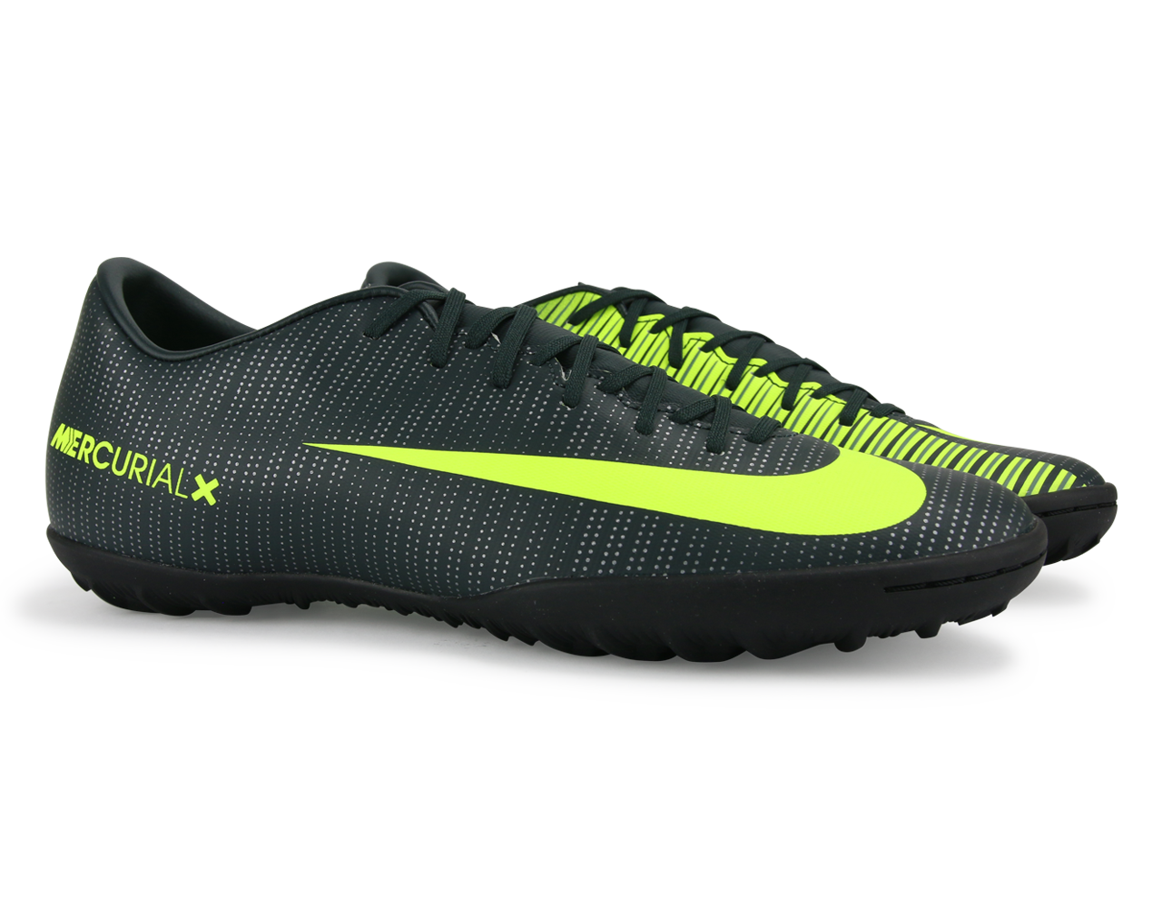 Nike Men's MercurialX Victory VI CR7 Turf Soccer Shoes Seaweed/Volt/Hasta/White、mySite、noshort