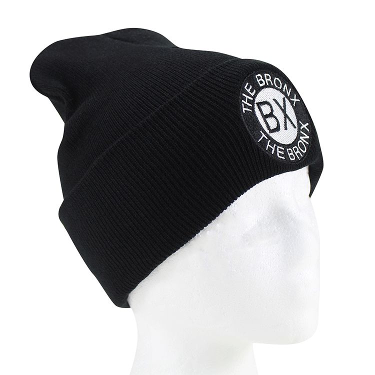 Black Embroidered BX Seal Bronx Beanie、mySite、vikingsvslions