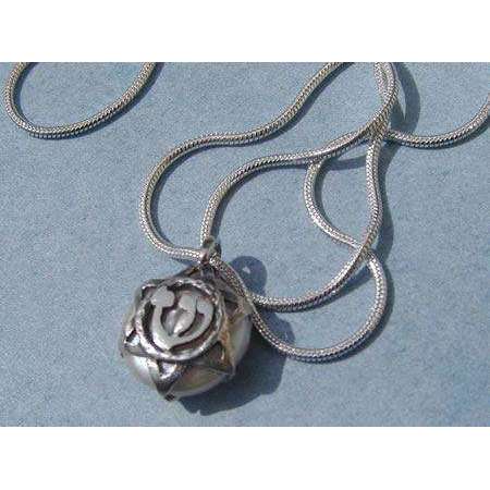 Michael Bromberg Chai/Shin Pearl Necklace with Star of David、mySite、topwebapps