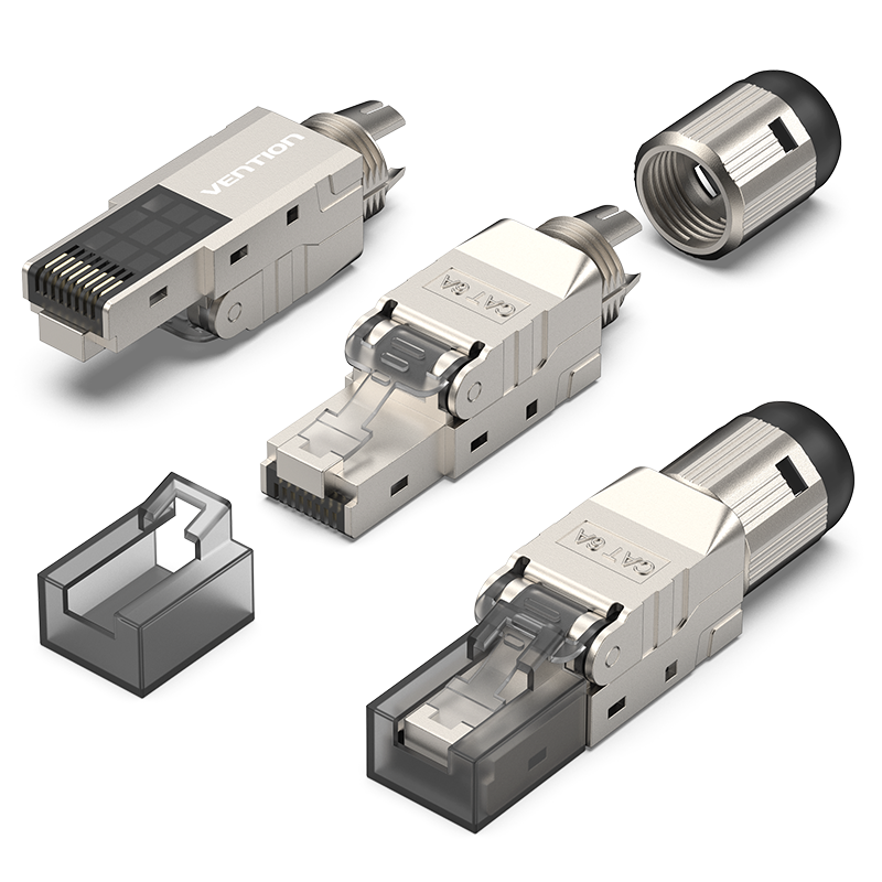 Vention Cat6A Shielded Toolless 8P8C RJ45 Modular Plug、mySite、fannypackpong