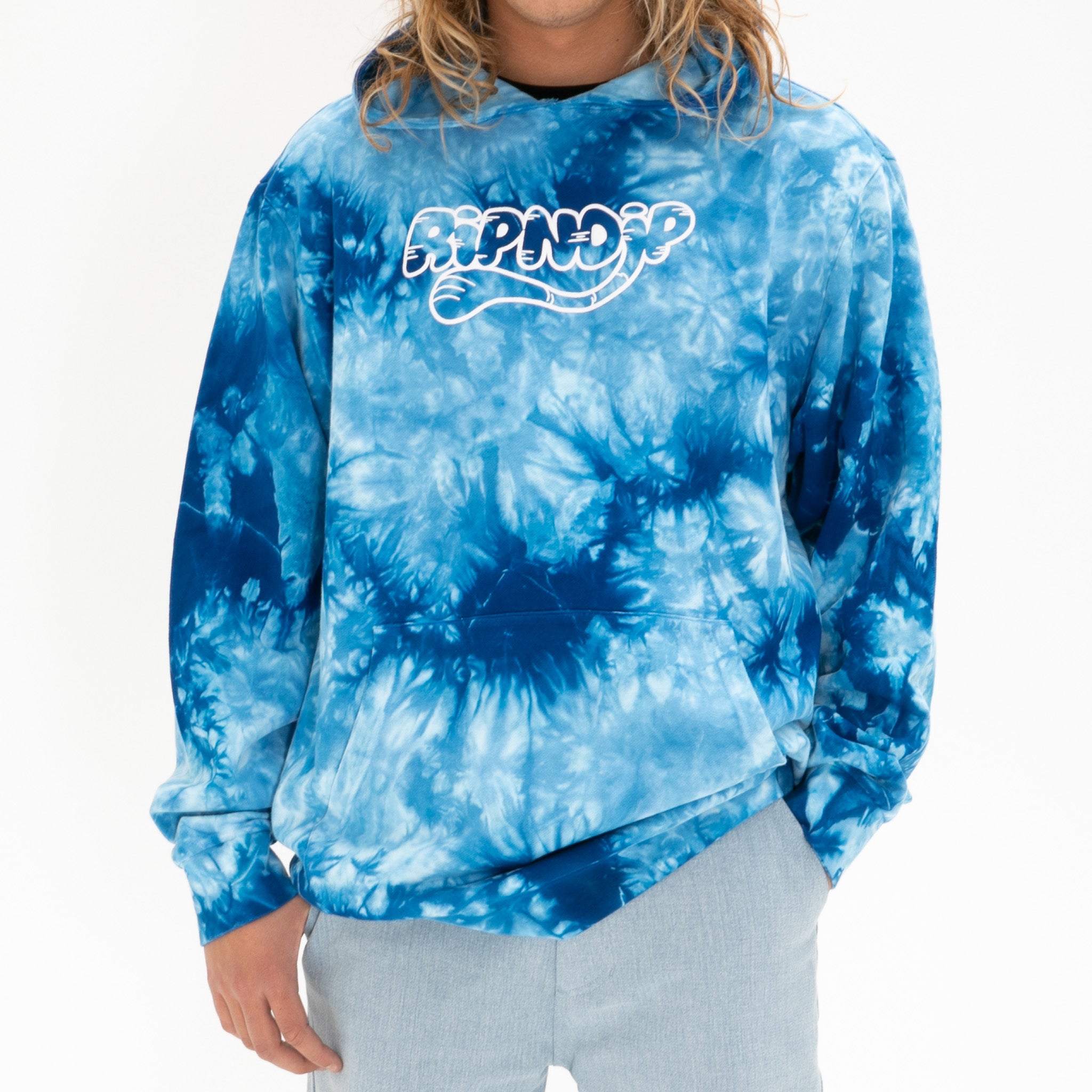  Ripntail Hoodie (Blue Acid Wash)、mySite、merchandisen