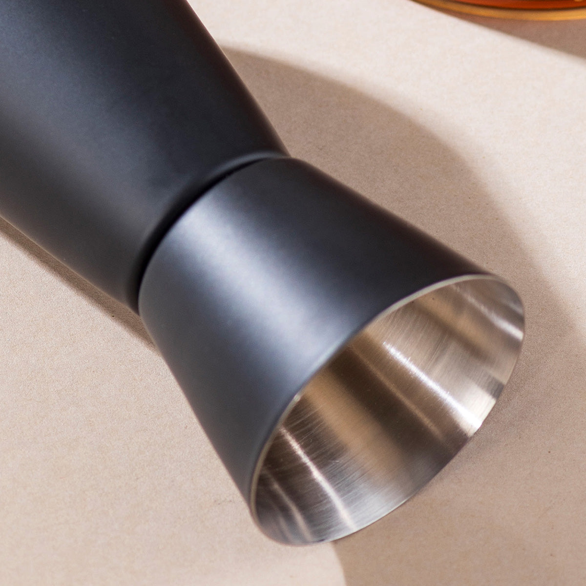 Bar Tools | Stainless Steel Peg Measurer | Dual Sided | Black | 30 & 60 ml、mySite、camillekostekn