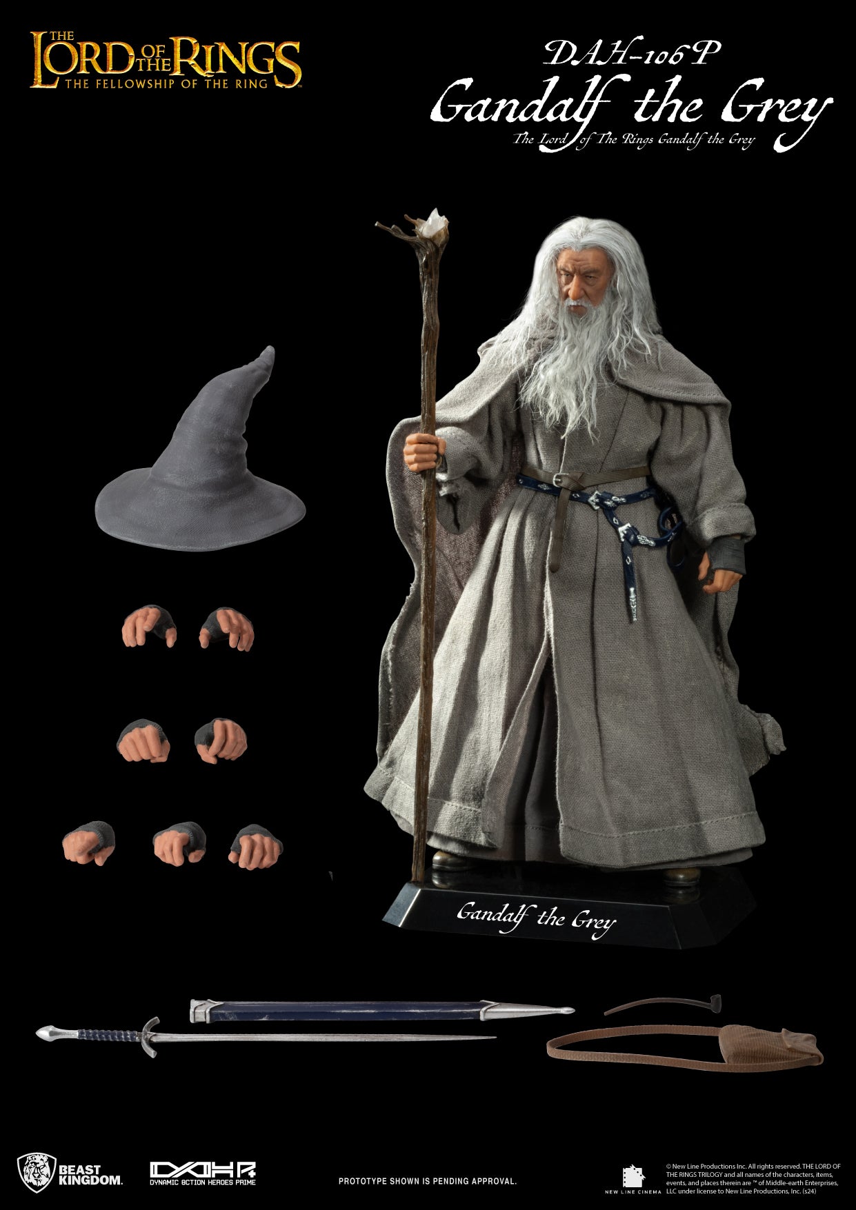 The Lord of the Rings Dynamic 8ction Heroes DAH-106P Gandalf The Grey、mySite、hgirdovlk