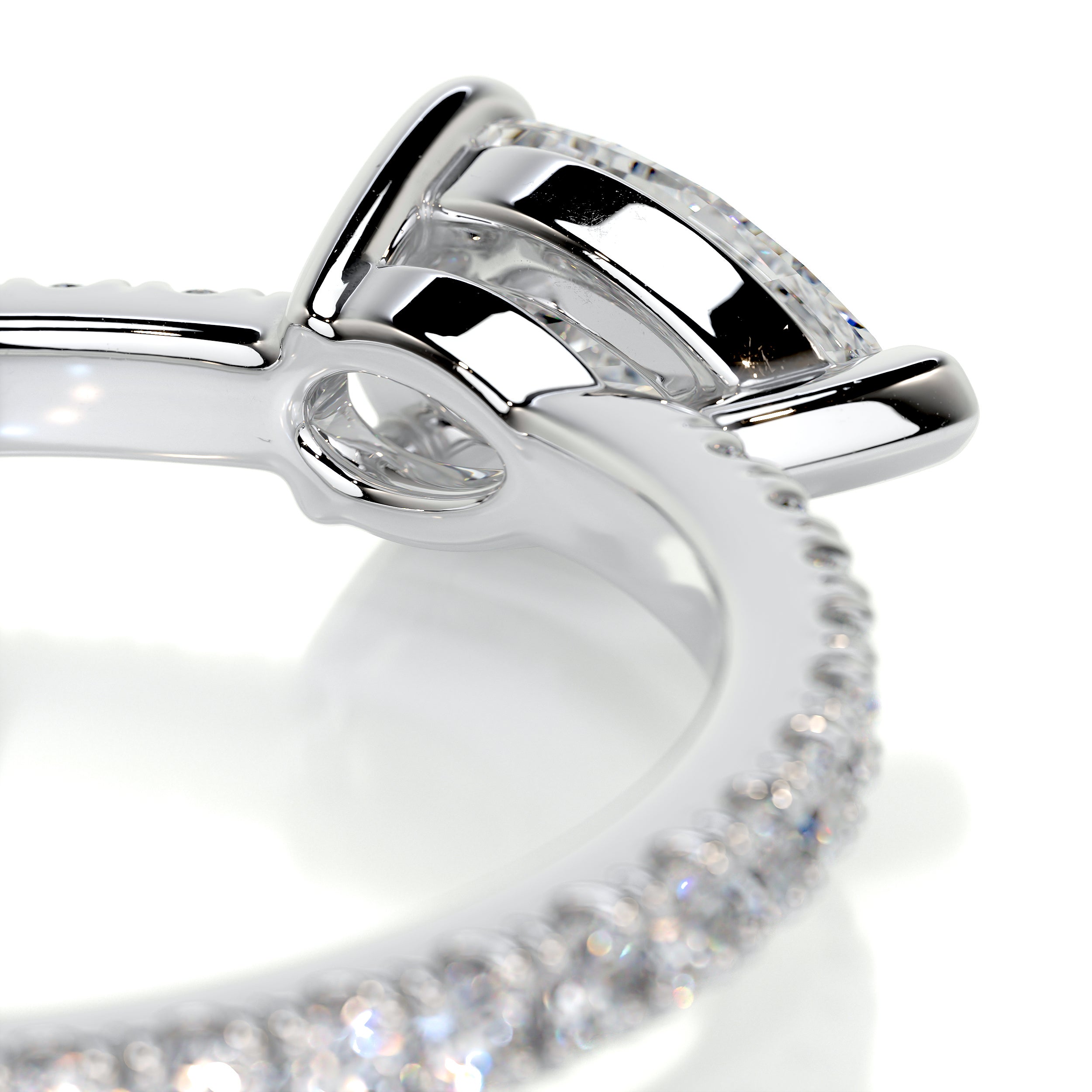 Chloe Pear Stacking Ring (0.75 Carat) -Platinum、mySite、hinf8tx79