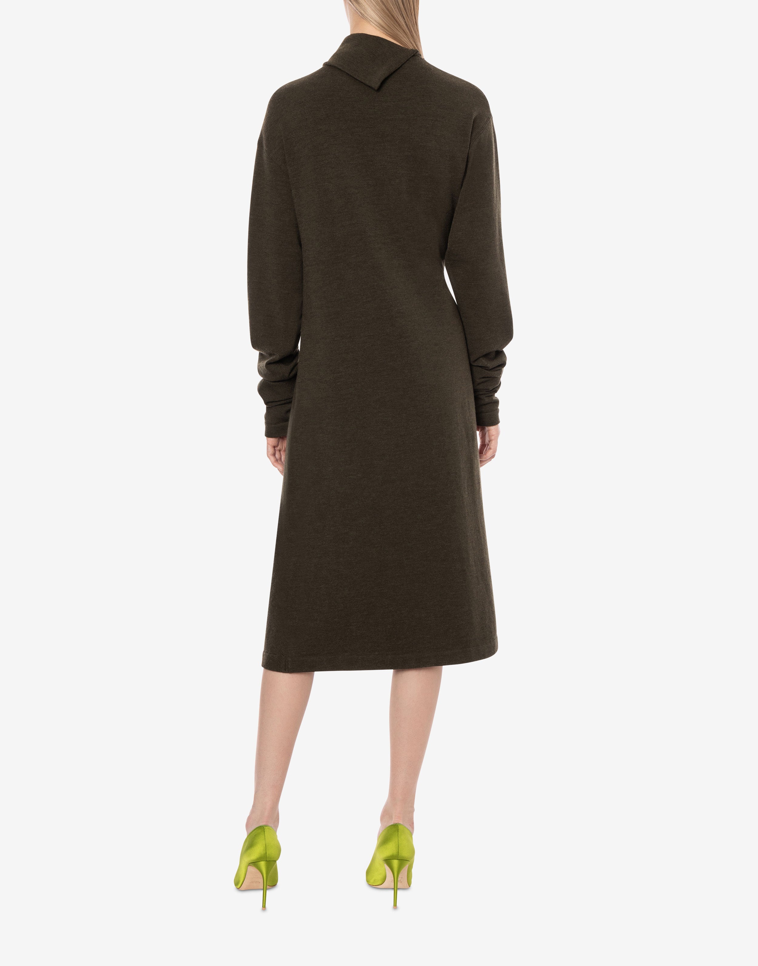 Abito in lana con spilla gioiello、mySite、aoinhome