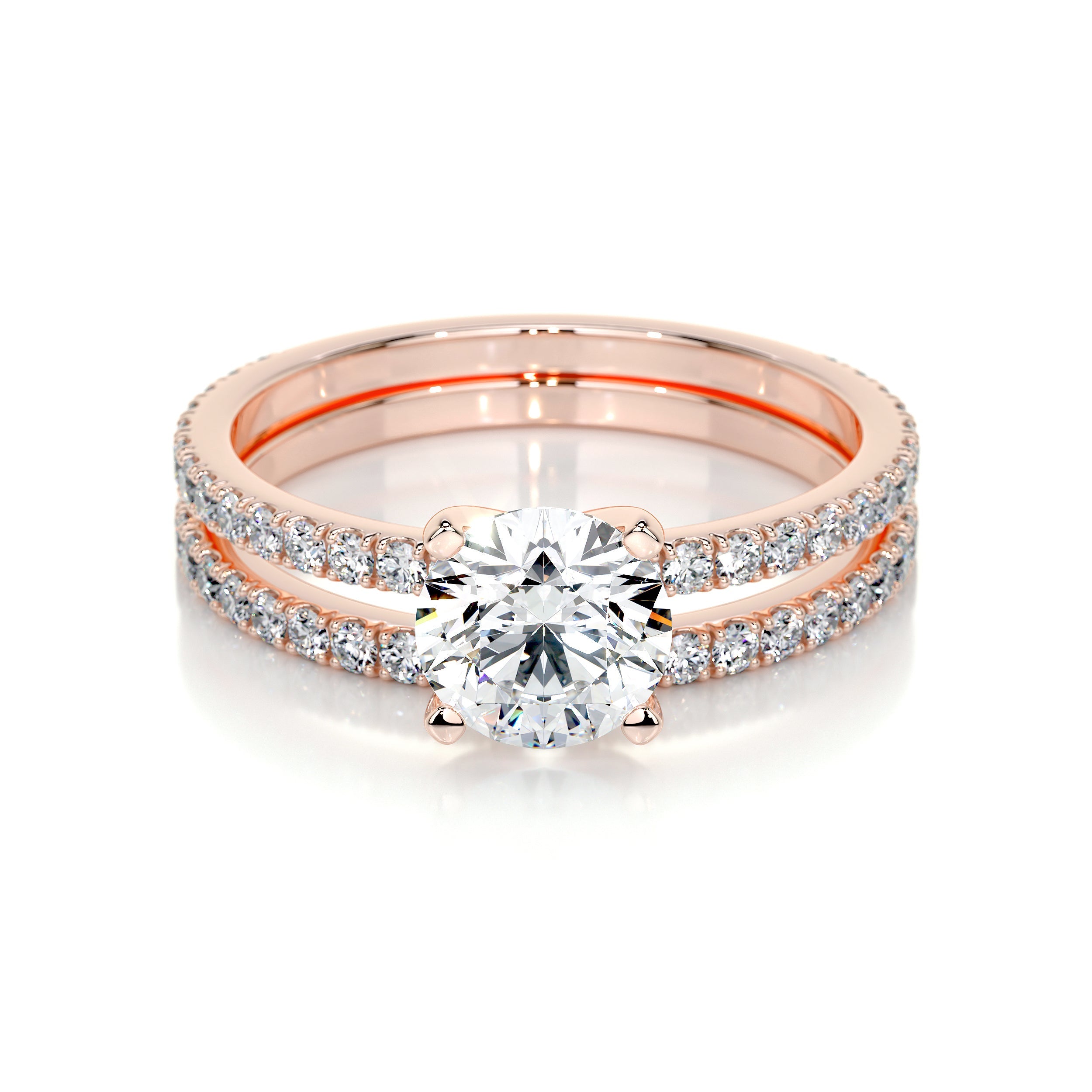Stephanie Lab Grown Diamond Bridal Set -14K Rose Gold、mySite、hinf8tx79