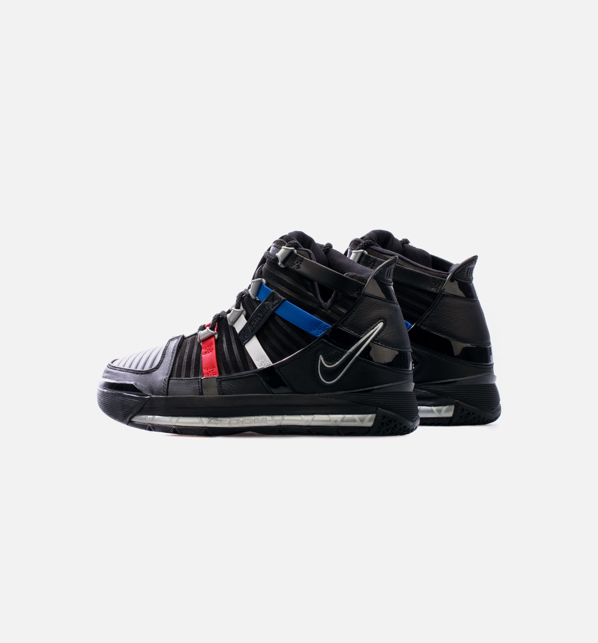 Zoom LeBron 3 Barbershop Mens Basketball Shoe - Black Free Shipping、mySite、dreamappss