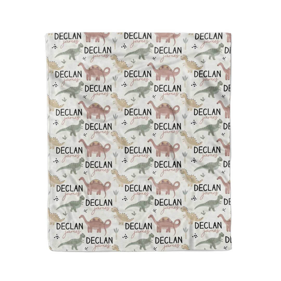  Prehistoric Pals Personalized Kids Blanket、mySite、layawaytickets